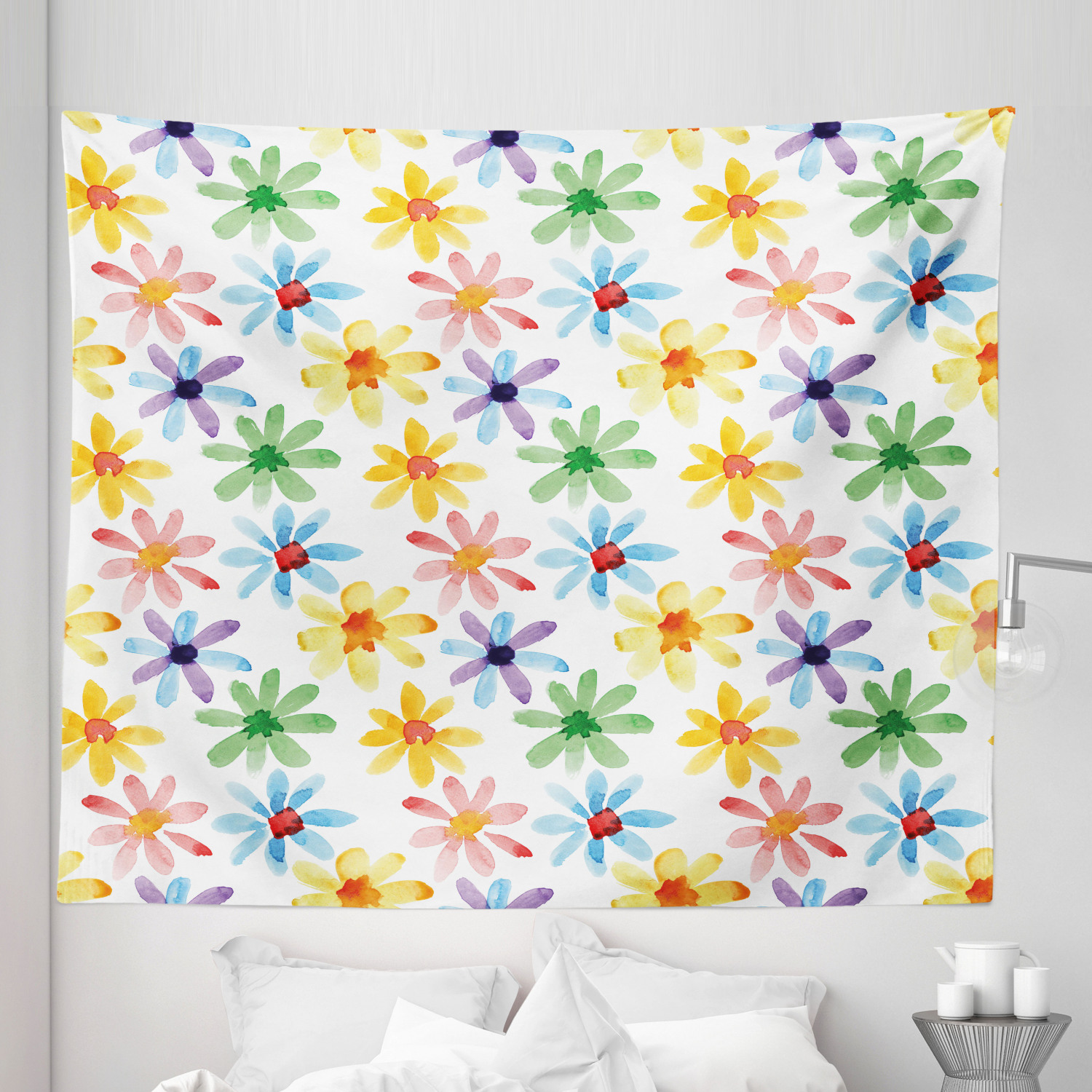 Ambesonne Floral Bunch Microfiber Tapestry Wall Hanging Decor in 5 Sizes - Picture 41 of 42