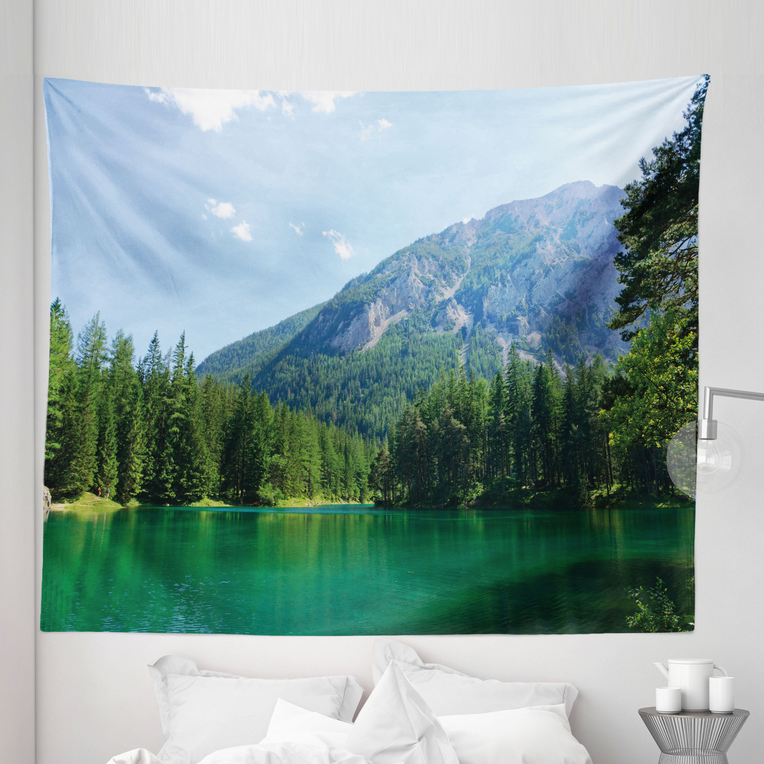 Ambesonne Nature Love Microfiber Tapestry Wall Hanging Decor in 5 Sizes ...