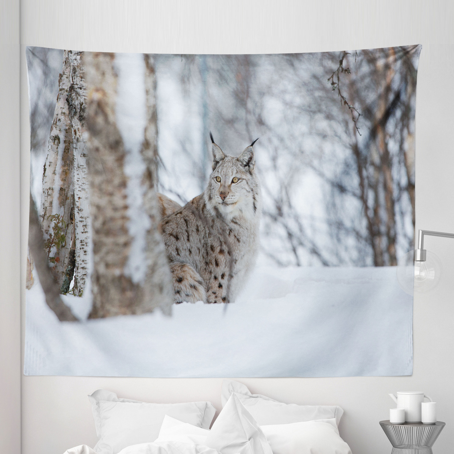 Ambesonne Animal Art Microfiber Tapestry Wall Hanging Decor in 5 Sizes - Picture 20 of 42