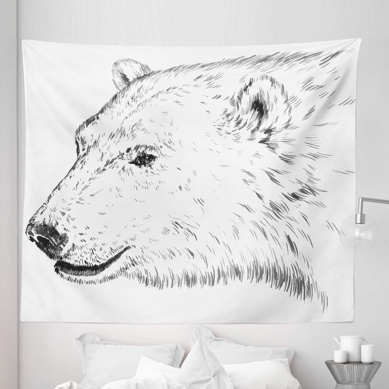 Ambesonne Animal Art Microfiber Tapestry Wall Hanging Decor in 5 Sizes - Picture 33 of 42