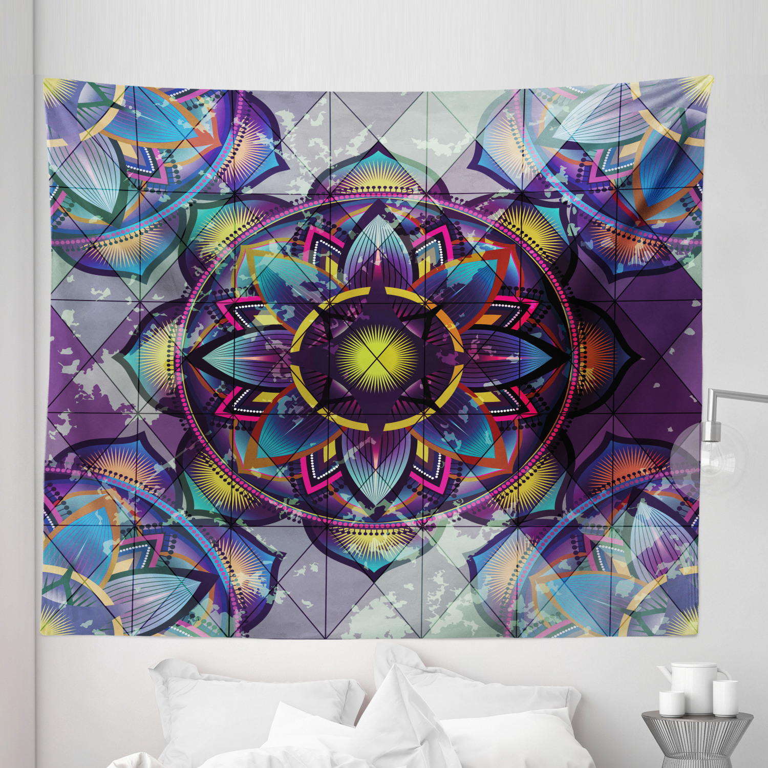 Ambesonne Leaf Print Microfiber Tapestry Wall Hanging Decor in 5 Sizes - Picture 14 of 40