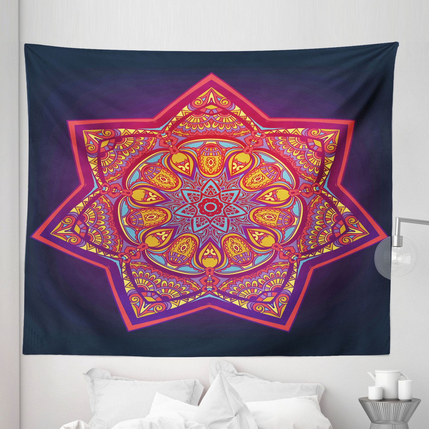 Ambesonne Leaf Print Microfiber Tapestry Wall Hanging Decor in 5 Sizes - Picture 13 of 40
