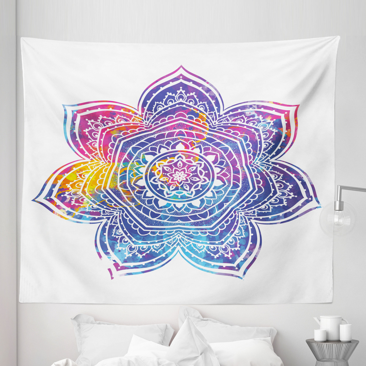 Ambesonne Leaf Print Microfiber Tapestry Wall Hanging Decor in 5 Sizes - Picture 38 of 40