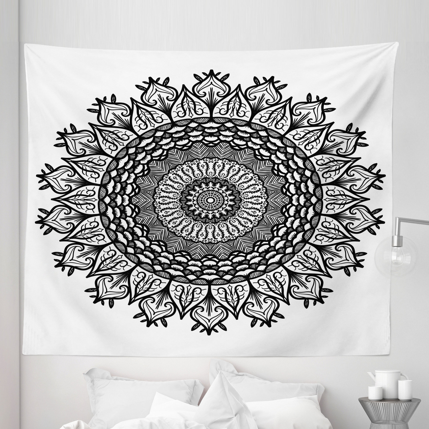 Ambesonne Leaf Print Microfiber Tapestry Wall Hanging Decor in 5 Sizes - Picture 36 of 40
