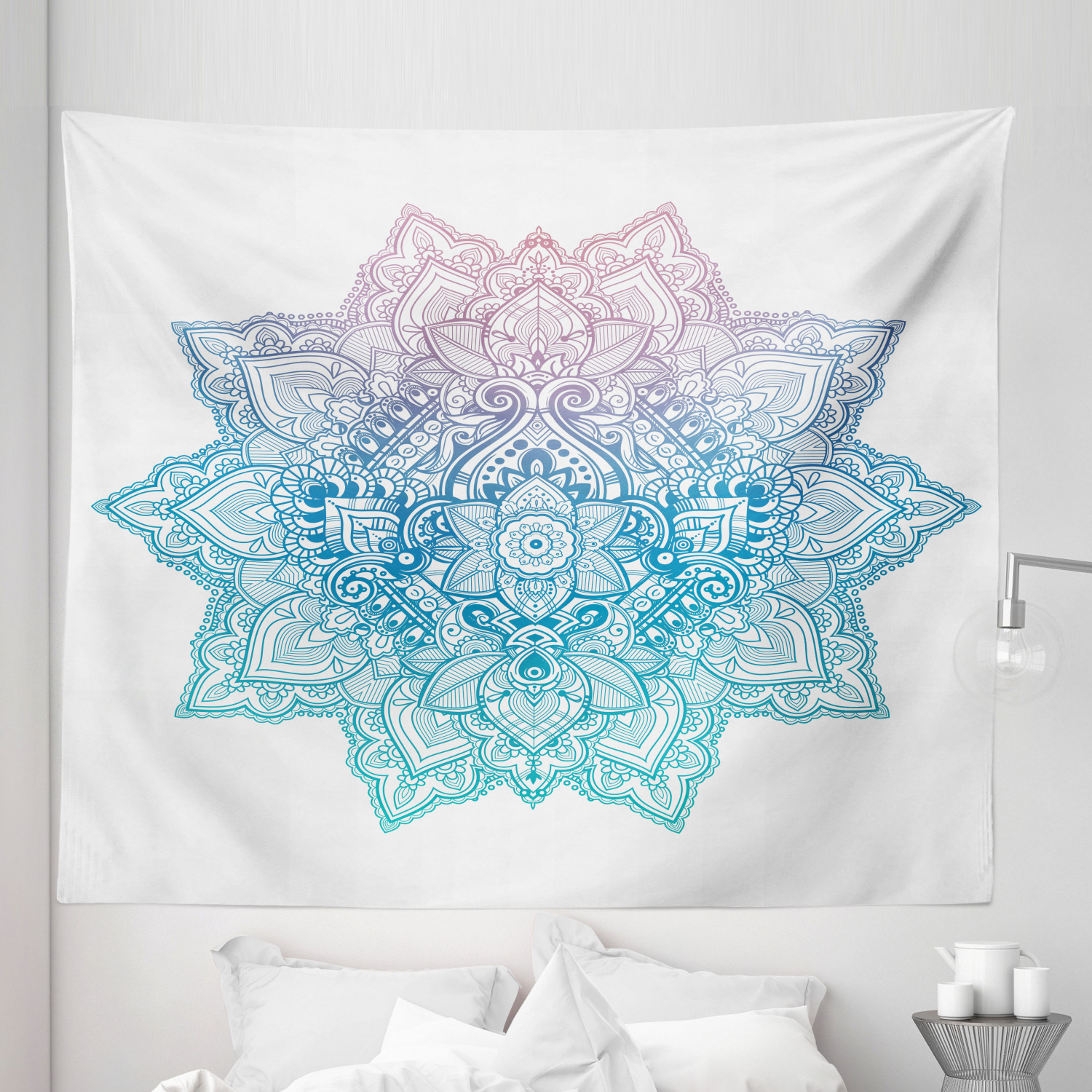 Ambesonne Leaf Print Microfiber Tapestry Wall Hanging Decor in 5 Sizes - Picture 28 of 40