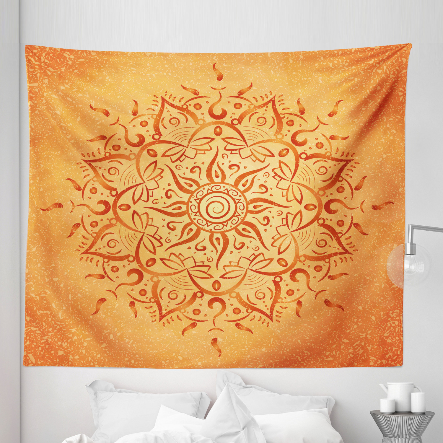 Ambesonne Leaf Print Microfiber Tapestry Wall Hanging Decor in 5 Sizes - Picture 25 of 40