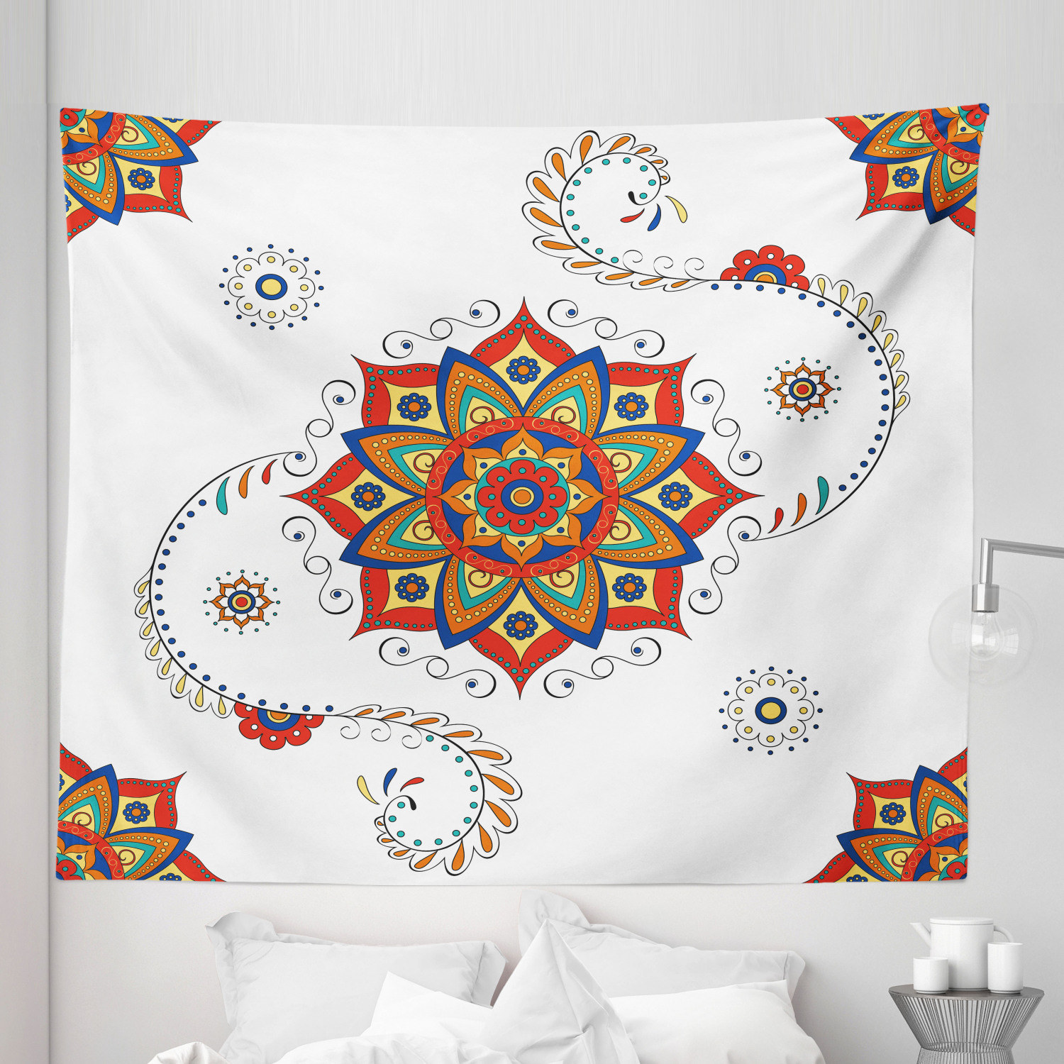 Ambesonne Leaf Print Microfiber Tapestry Wall Hanging Decor in 5 Sizes - Picture 19 of 40