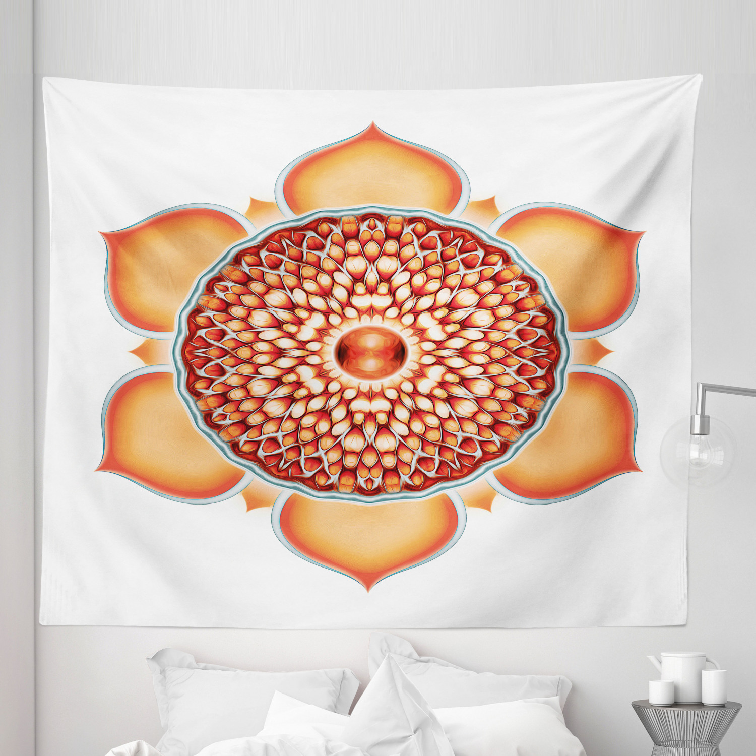 Ambesonne Leaf Print Microfiber Tapestry Wall Hanging Decor in 5 Sizes - Picture 15 of 40