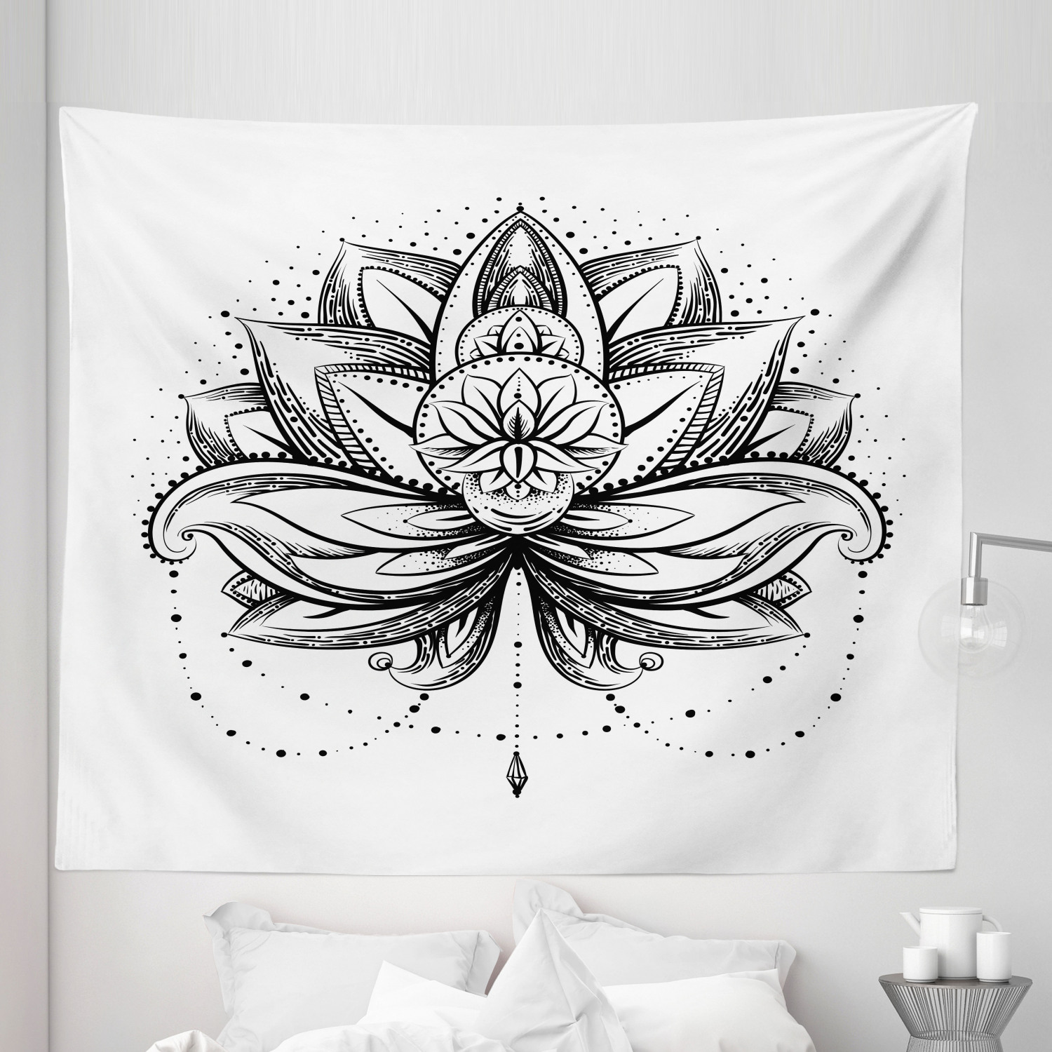 Ambesonne Leaf Print Microfiber Tapestry Wall Hanging Decor in 5 Sizes - Picture 27 of 40