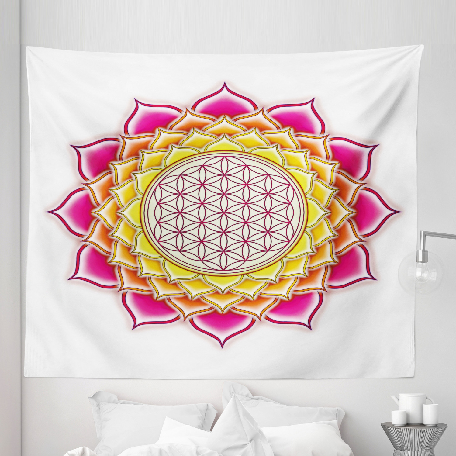 Ambesonne Leaf Print Microfiber Tapestry Wall Hanging Decor in 5 Sizes - Picture 11 of 40