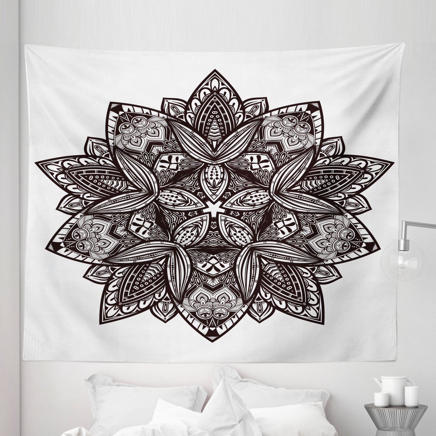 Ambesonne Leaf Print Microfiber Tapestry Wall Hanging Decor in 5 Sizes - Picture 10 of 40