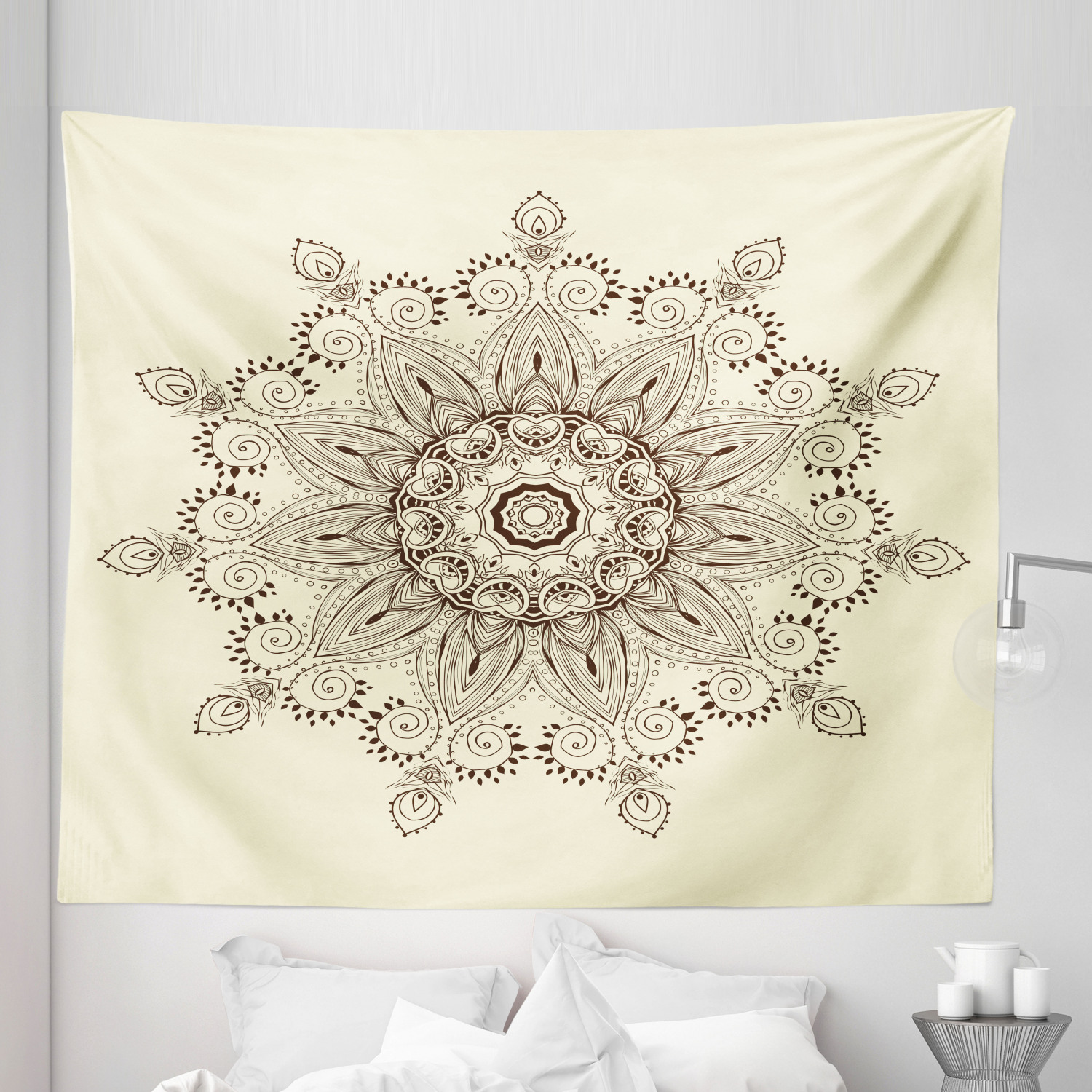 Ambesonne Leaf Print Microfiber Tapestry Wall Hanging Decor in 5 Sizes - Picture 26 of 40