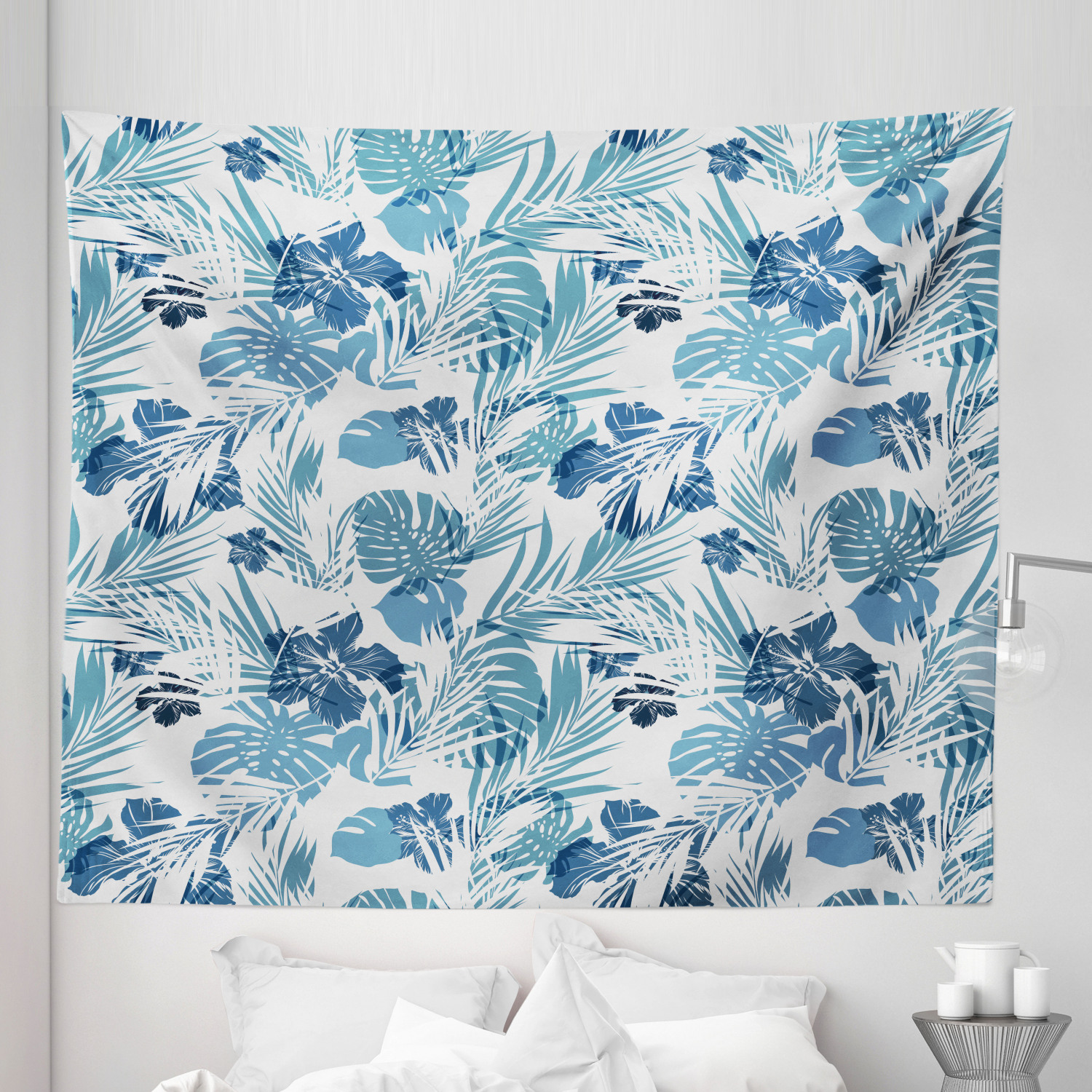 Ambesonne Leaf Print Microfiber Tapestry Wall Hanging Decor in 5 Sizes - Picture 16 of 40