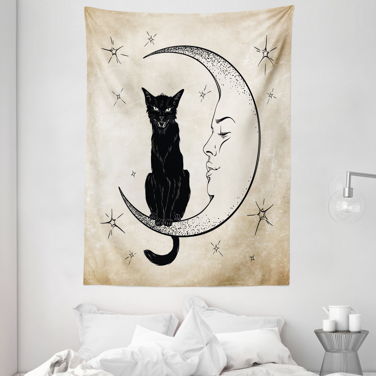 Moon print online tapestry