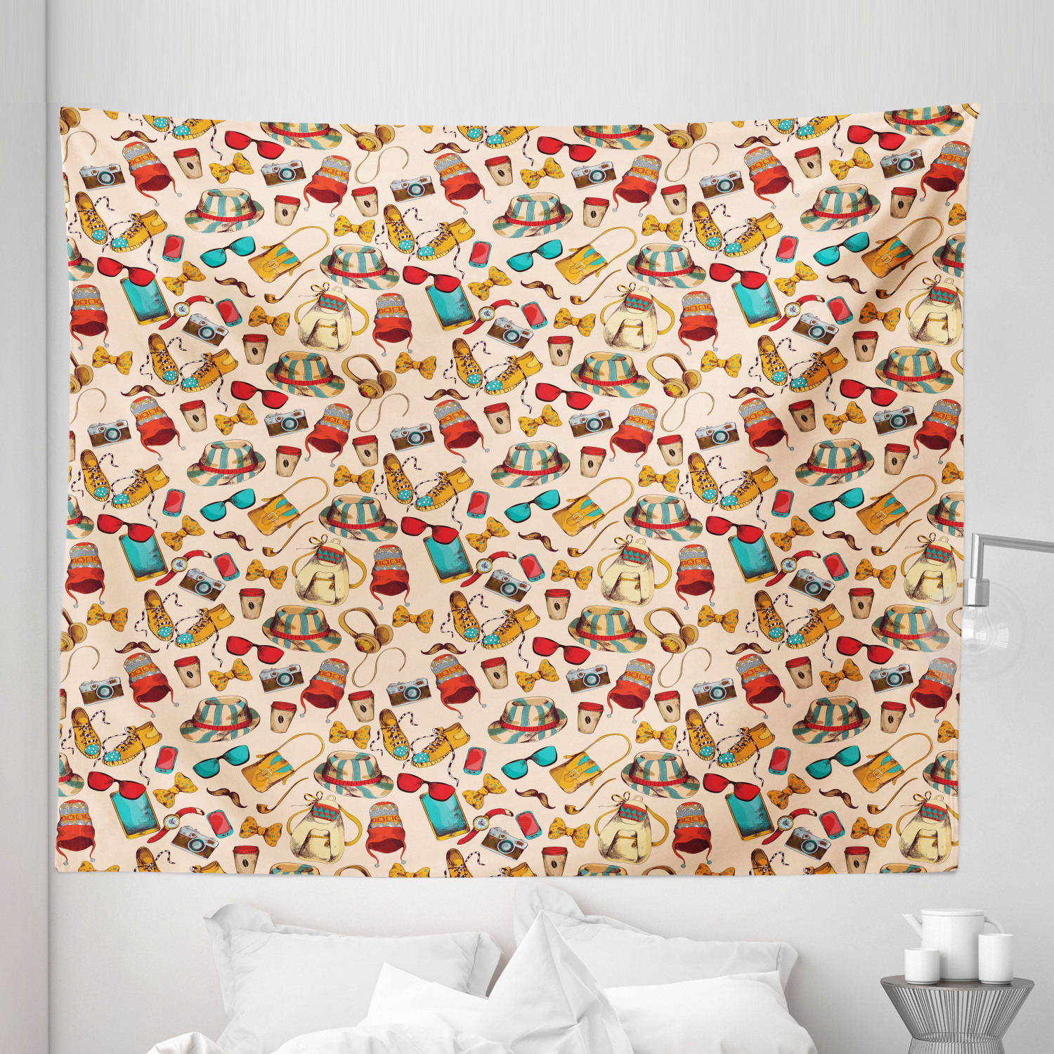 Ambesonne Hipster Microfiber Tapestry Wall Hanging Decor in 5 Sizes