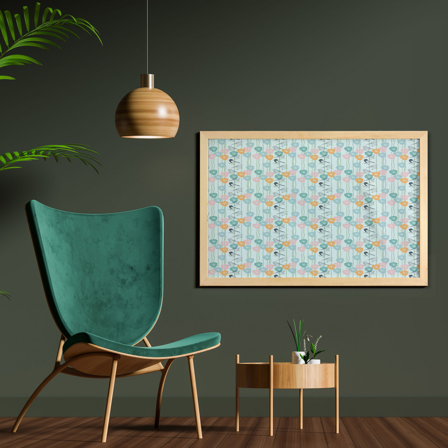 Ambesonne Spring Wall Art with Wide Frame for Bathrooms Living Room - Picture 47 of 121