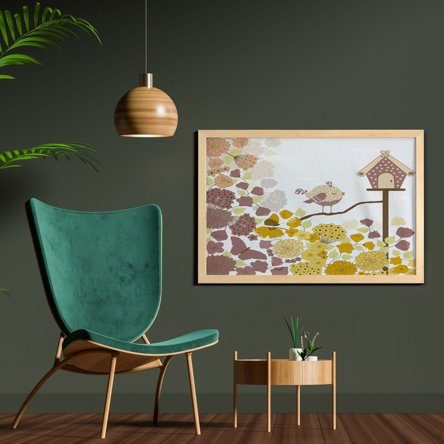 Ambesonne Spring Wall Art with Wide Frame for Bathrooms Living Room - Picture 53 of 121