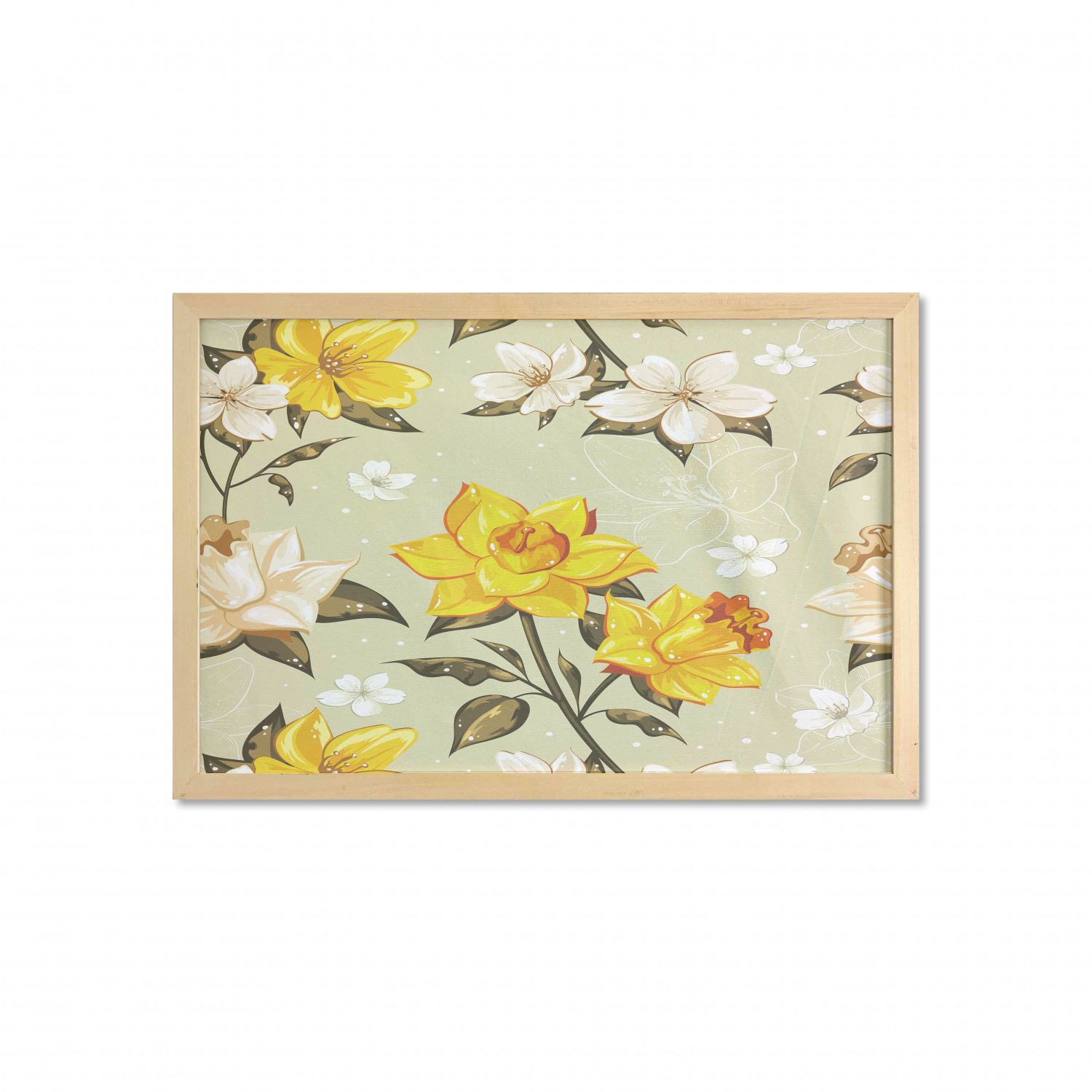 Ambesonne Spring Wall Art with Wide Frame for Bathrooms Living Room - Picture 38 of 121
