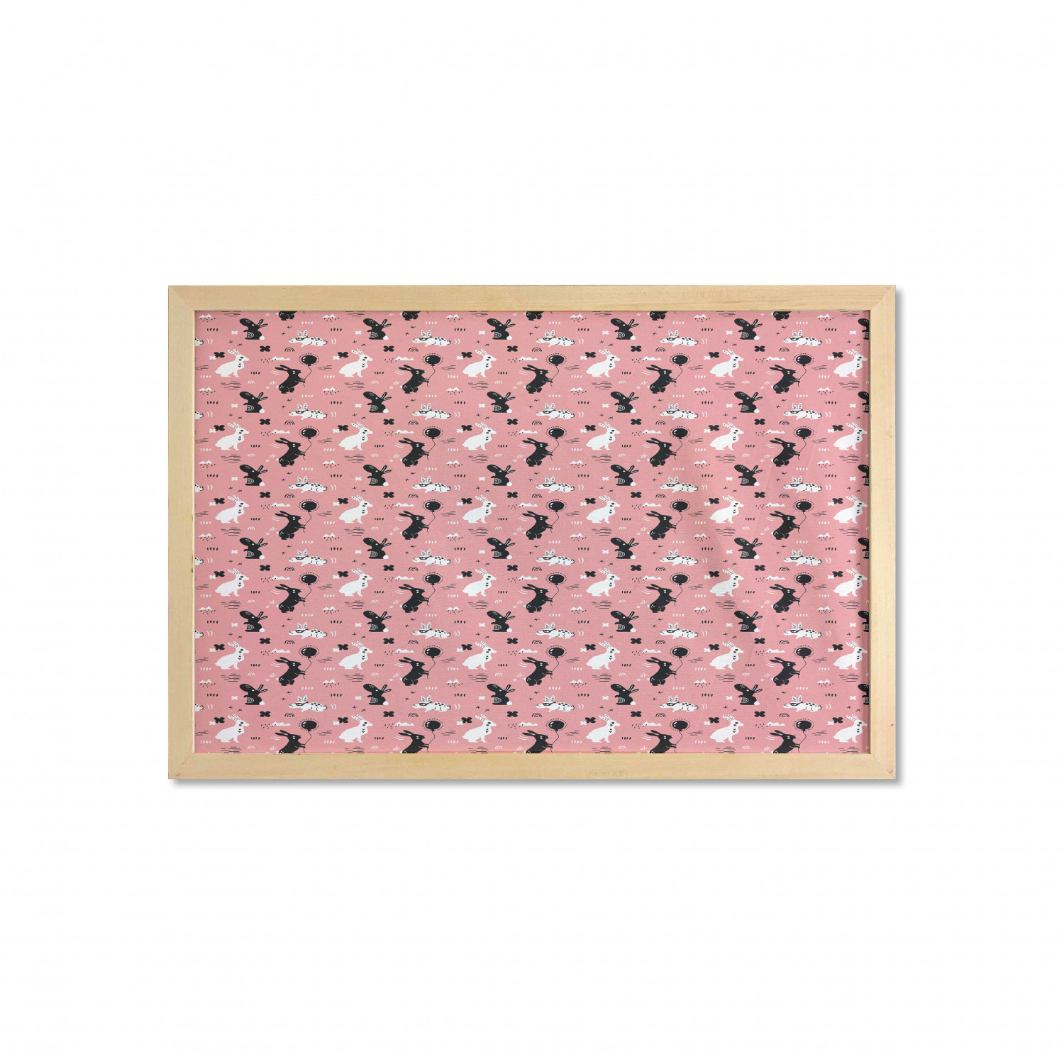 Ambesonne Bunny Wall Art with Wide Frame for Bathrooms Living Room - Picture 38 of 123