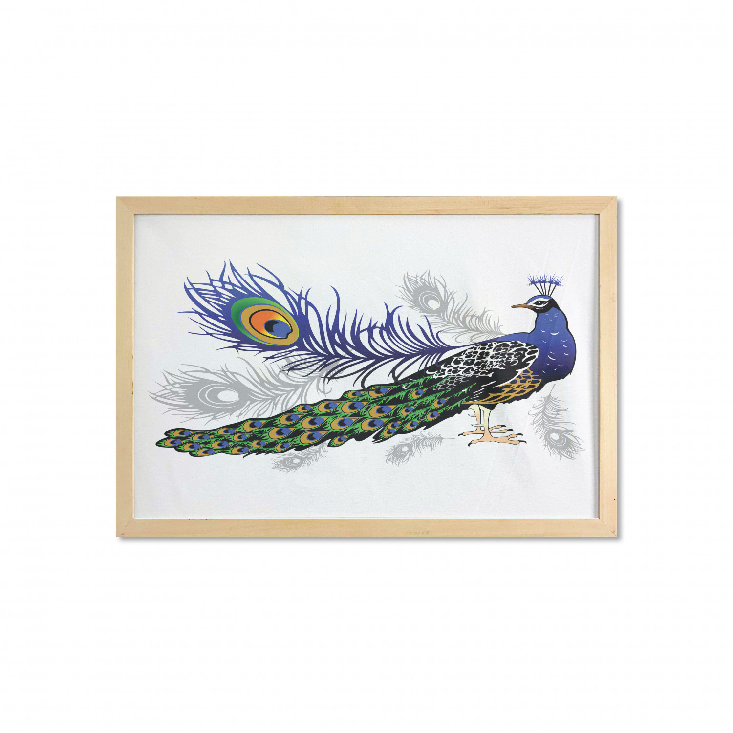 Ambesonne Spring Wall Art with Wide Frame for Bathrooms Living Room - Picture 120 of 121