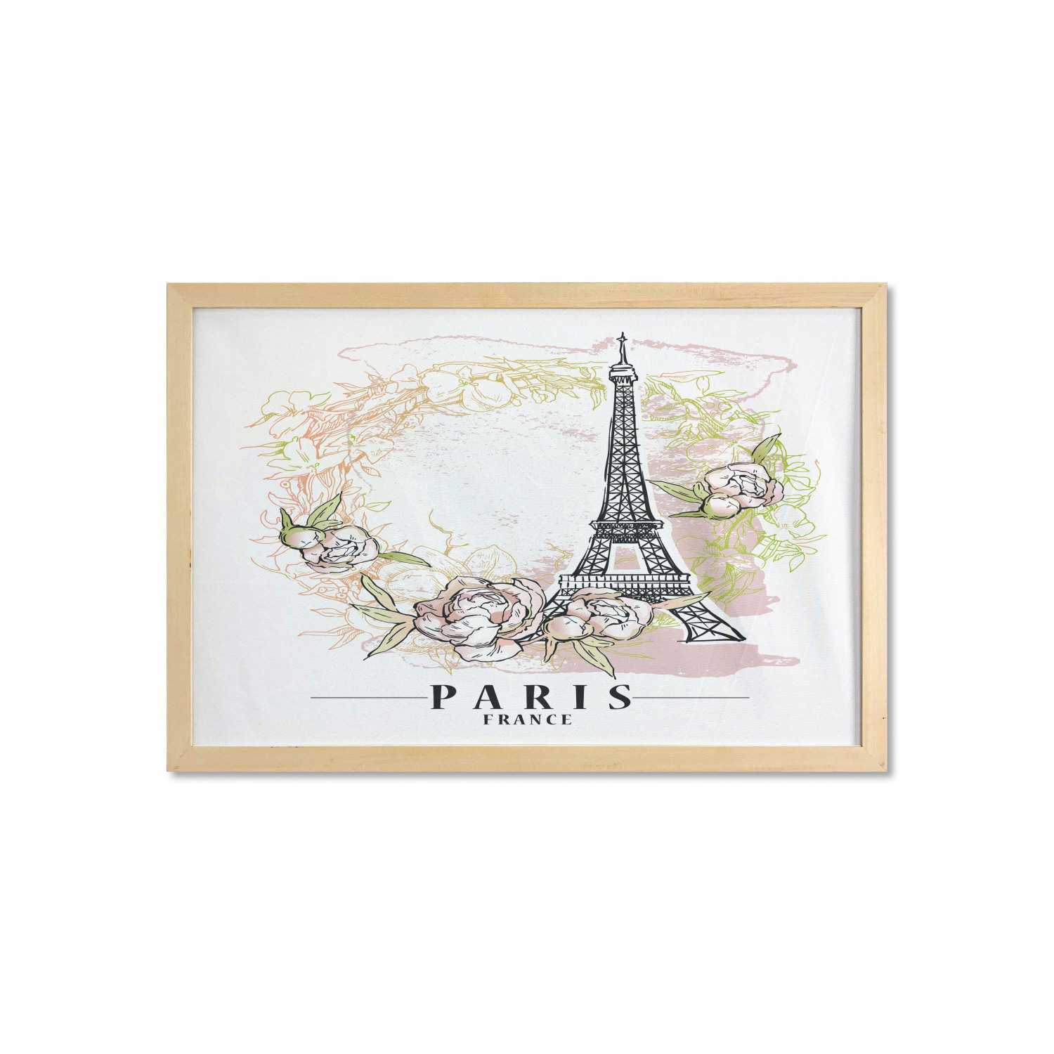 Ambesonne Paris Wall Art with Wide Frame for Bathrooms Living Room - Picture 52 of 121