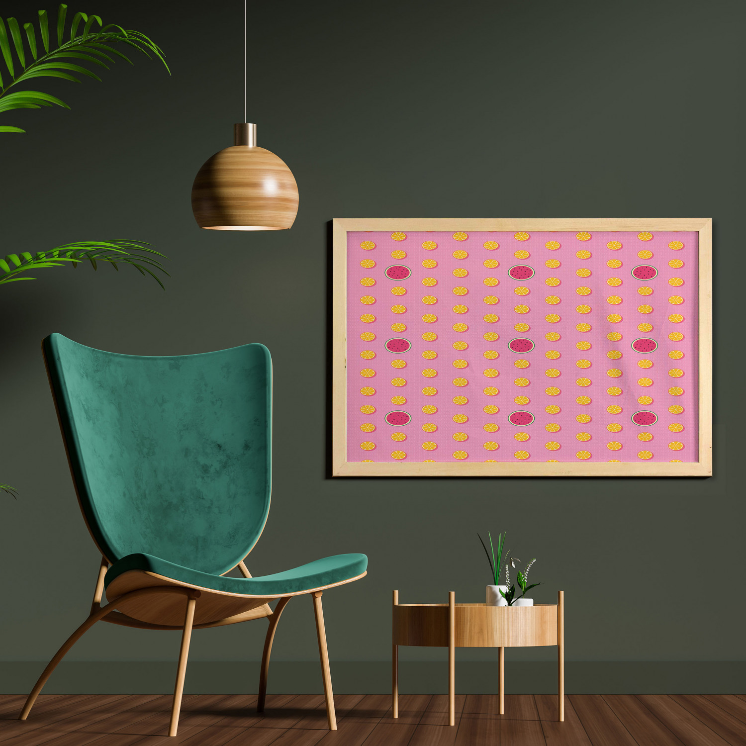 Ambesonne Summer Theme Wall Art with Wide Frame for Bathrooms Living Room - Picture 113 of 117