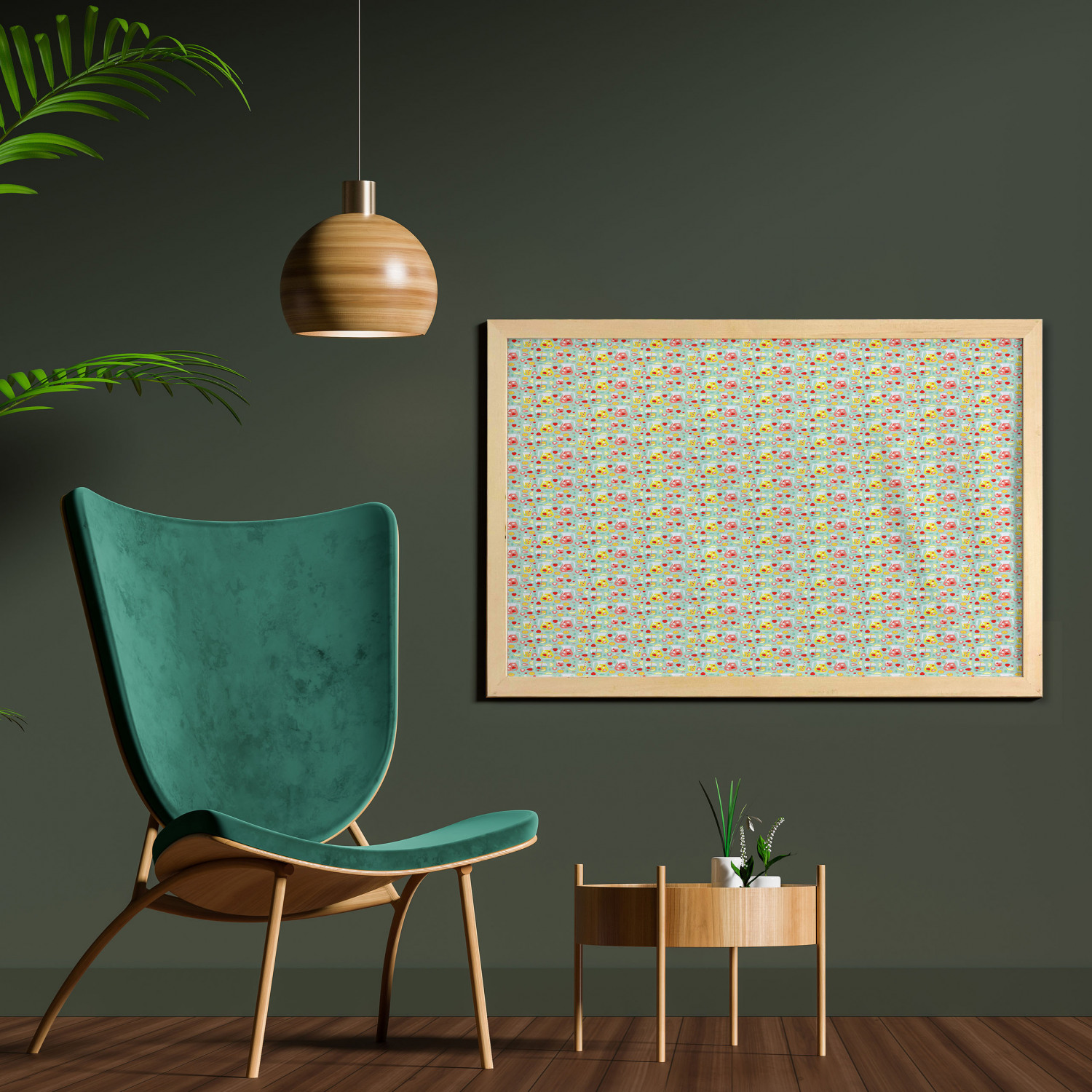 Ambesonne Summer Theme Wall Art with Wide Frame for Bathrooms Living Room - Picture 43 of 117