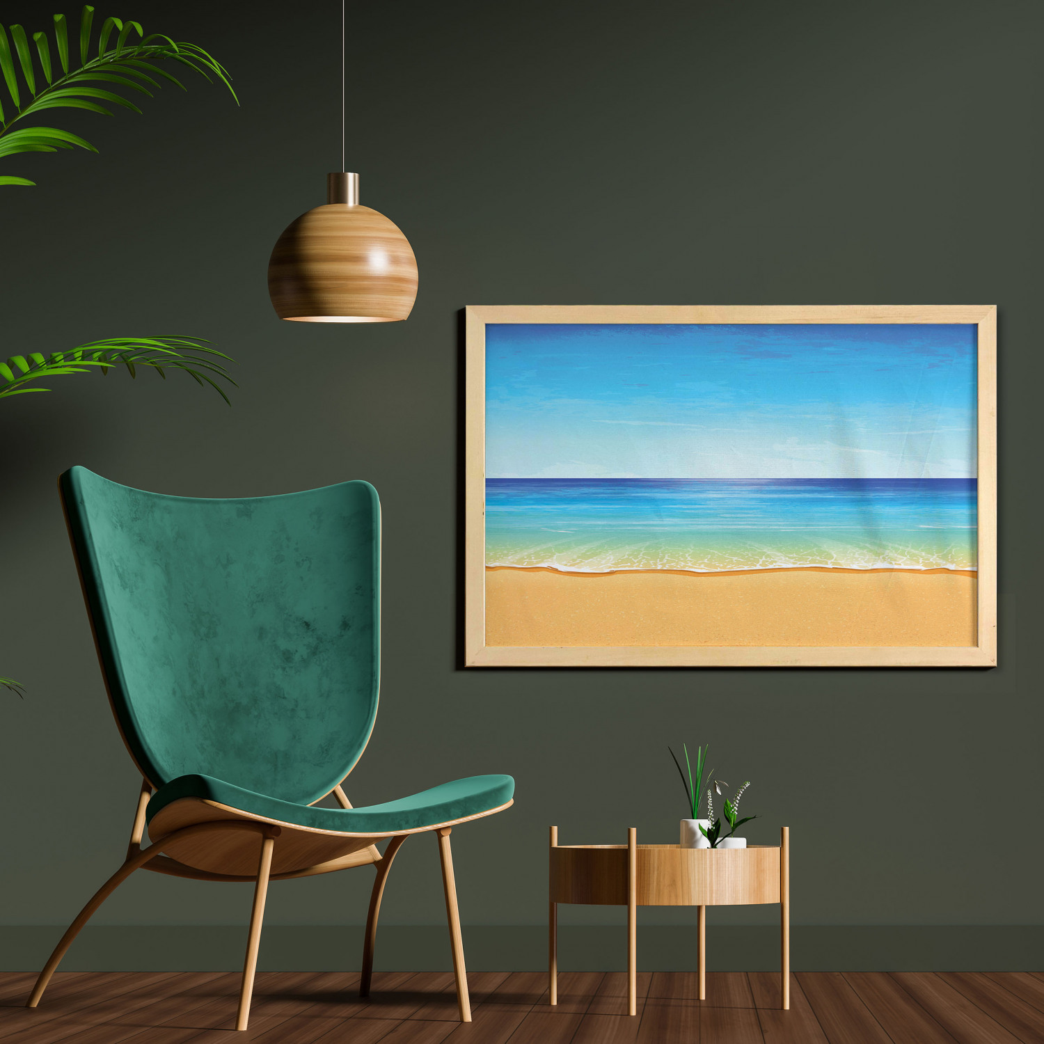 Ambesonne Summer Theme Wall Art with Wide Frame for Bathrooms Living Room - Picture 35 of 117