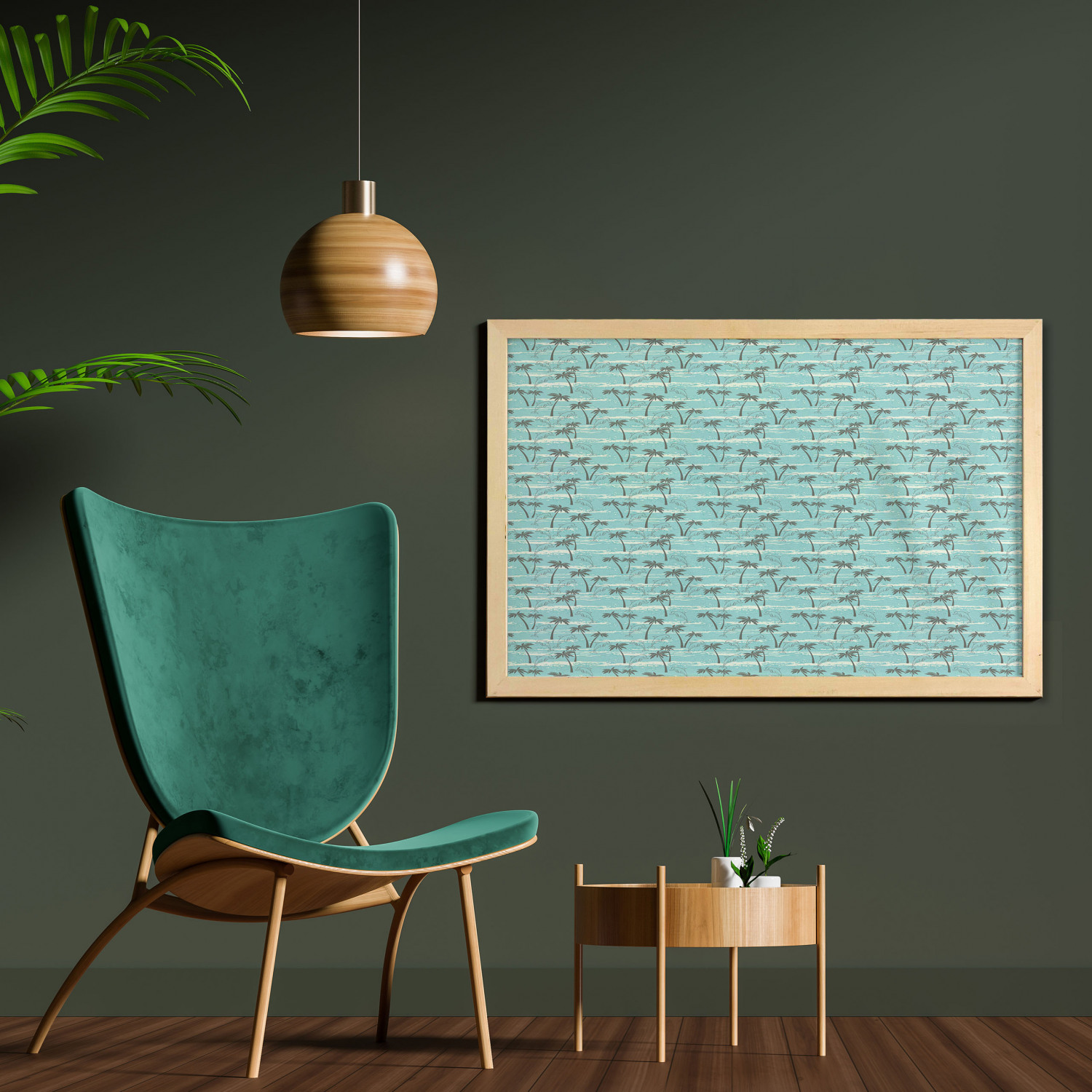 Ambesonne Summer Theme Wall Art with Wide Frame for Bathrooms Living Room - Picture 77 of 117
