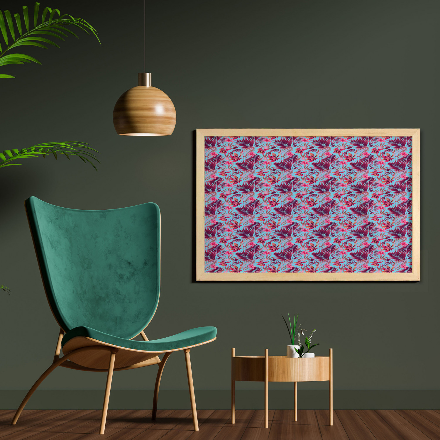 Ambesonne Summer Theme Wall Art with Wide Frame for Bathrooms Living Room - Picture 47 of 117