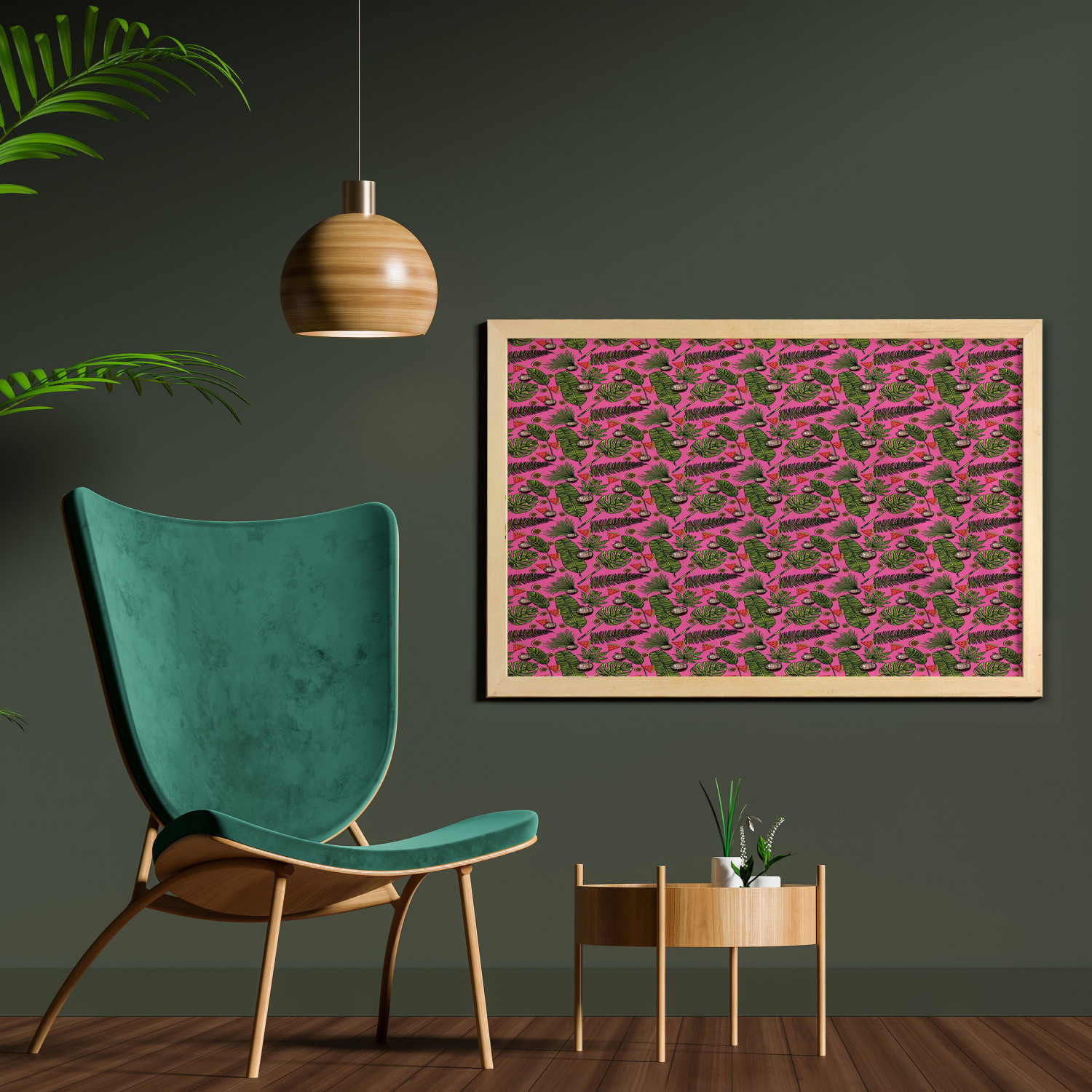 Ambesonne Summer Theme Wall Art with Wide Frame for Bathrooms Living Room - Picture 109 of 117