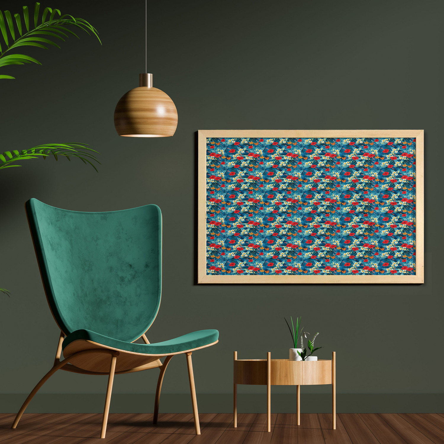 Ambesonne Summer Theme Wall Art with Wide Frame for Bathrooms Living Room - Picture 59 of 117