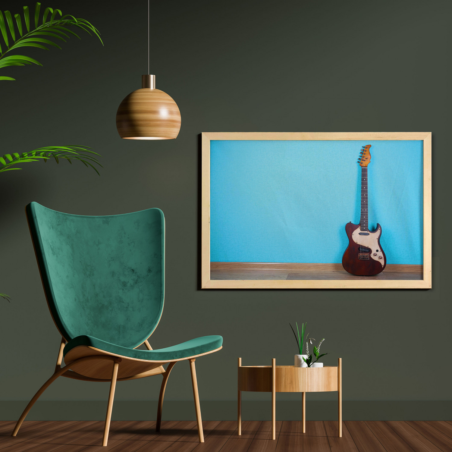 Ambesonne Guitar Wall Art with Wide Frame for Bathrooms Living Room - Picture 101 of 123