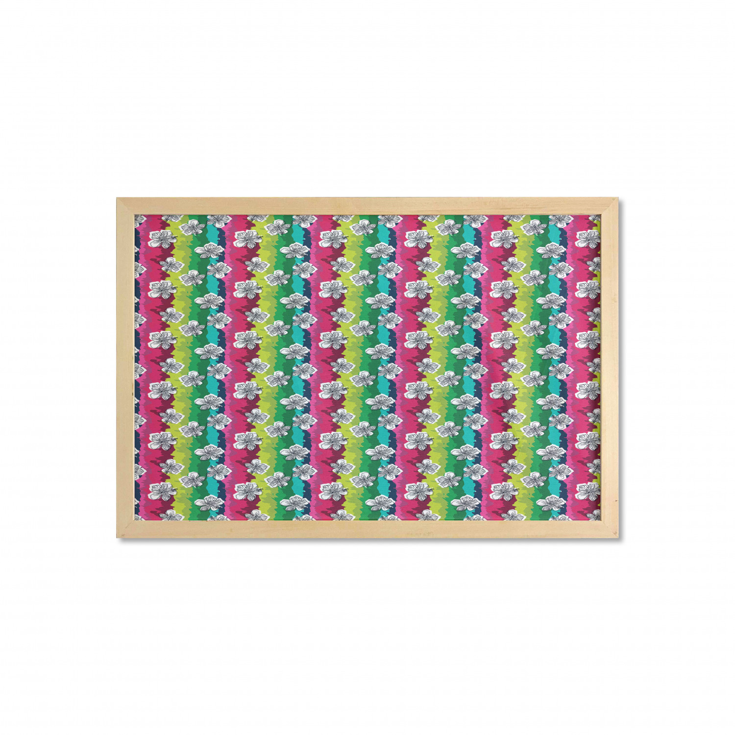 Ambesonne Summer Theme Wall Art with Wide Frame for Bathrooms Living Room - Picture 48 of 117