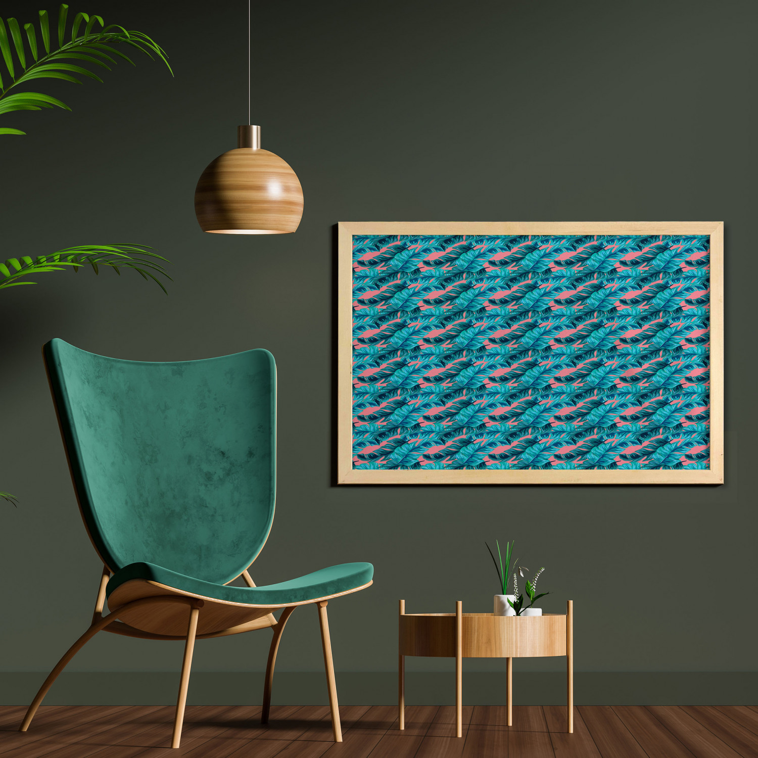 Ambesonne Summer Theme Wall Art with Wide Frame for Bathrooms Living Room - Picture 107 of 117