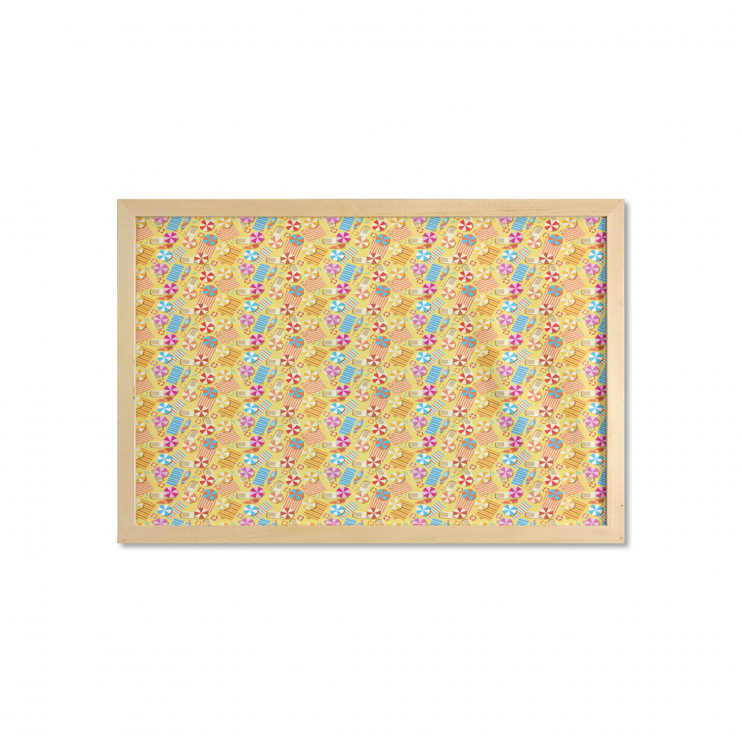 Ambesonne Summer Theme Wall Art with Wide Frame for Bathrooms Living Room - Picture 14 of 117