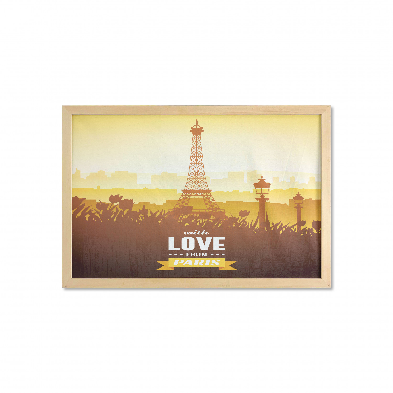 Ambesonne Paris Wall Art with Wide Frame for Bathrooms Living Room - Picture 104 of 121