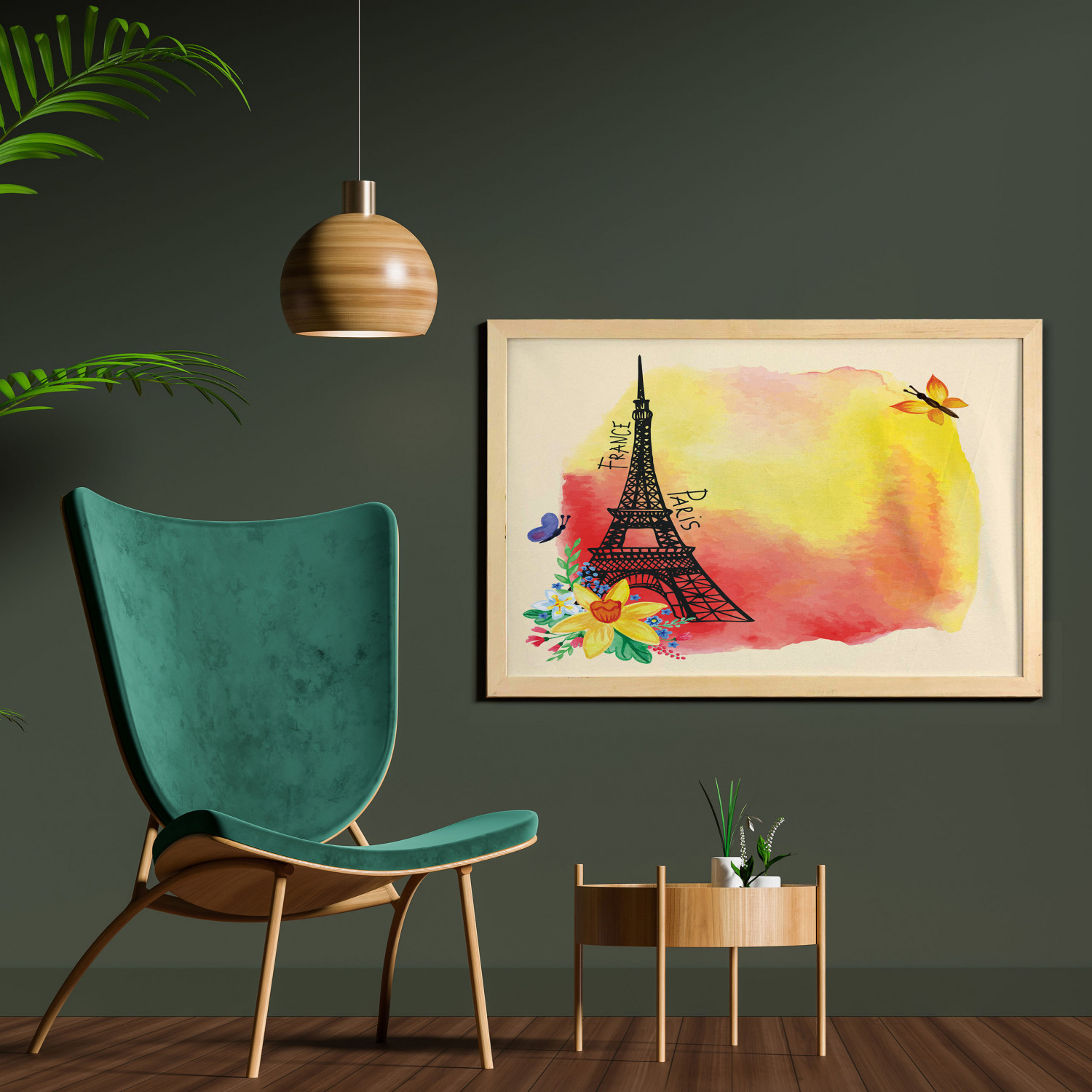 Ambesonne Paris Wall Art with Wide Frame for Bathrooms Living Room - Picture 93 of 121