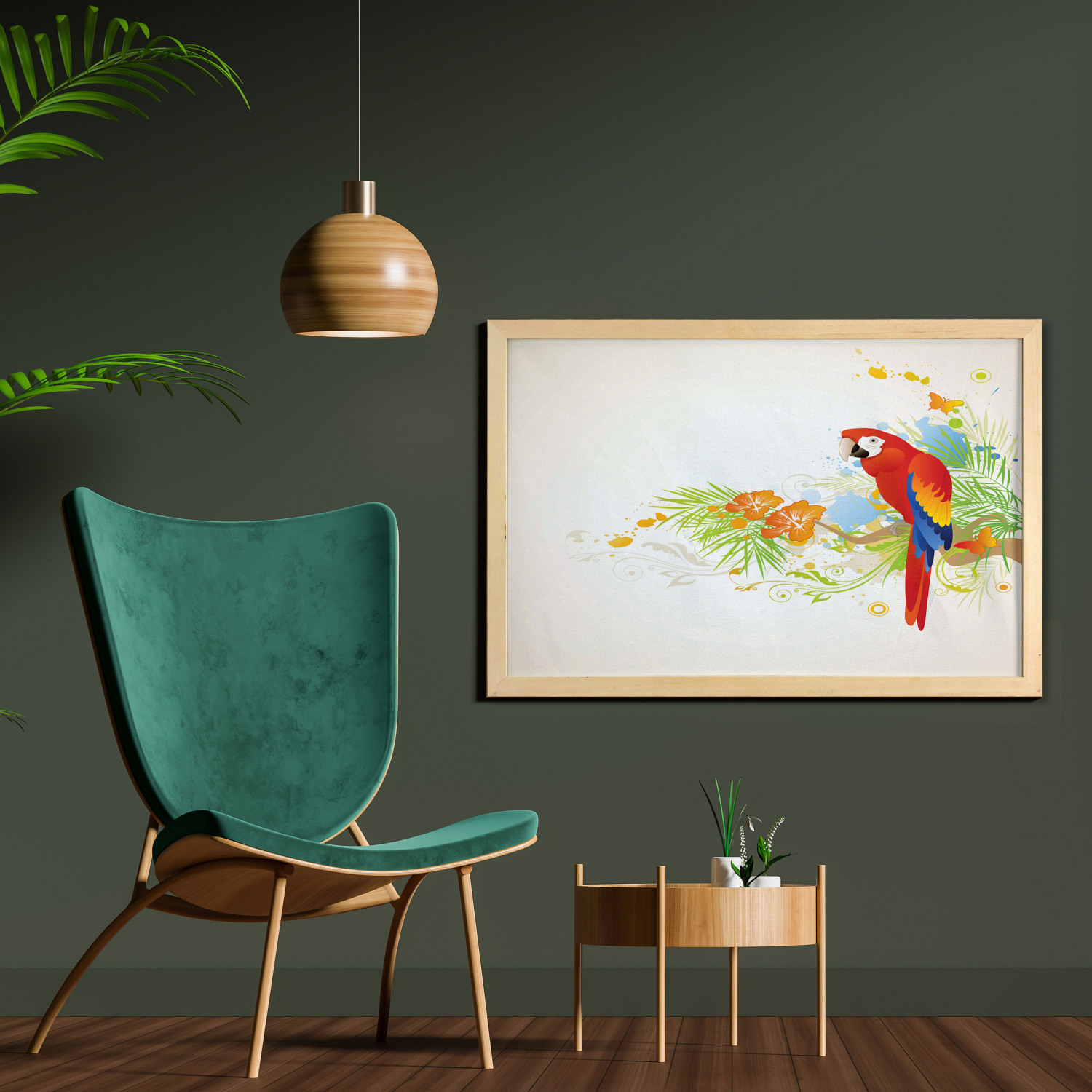 Ambesonne Summer Theme Wall Art with Wide Frame for Bathrooms Living Room - Picture 79 of 117