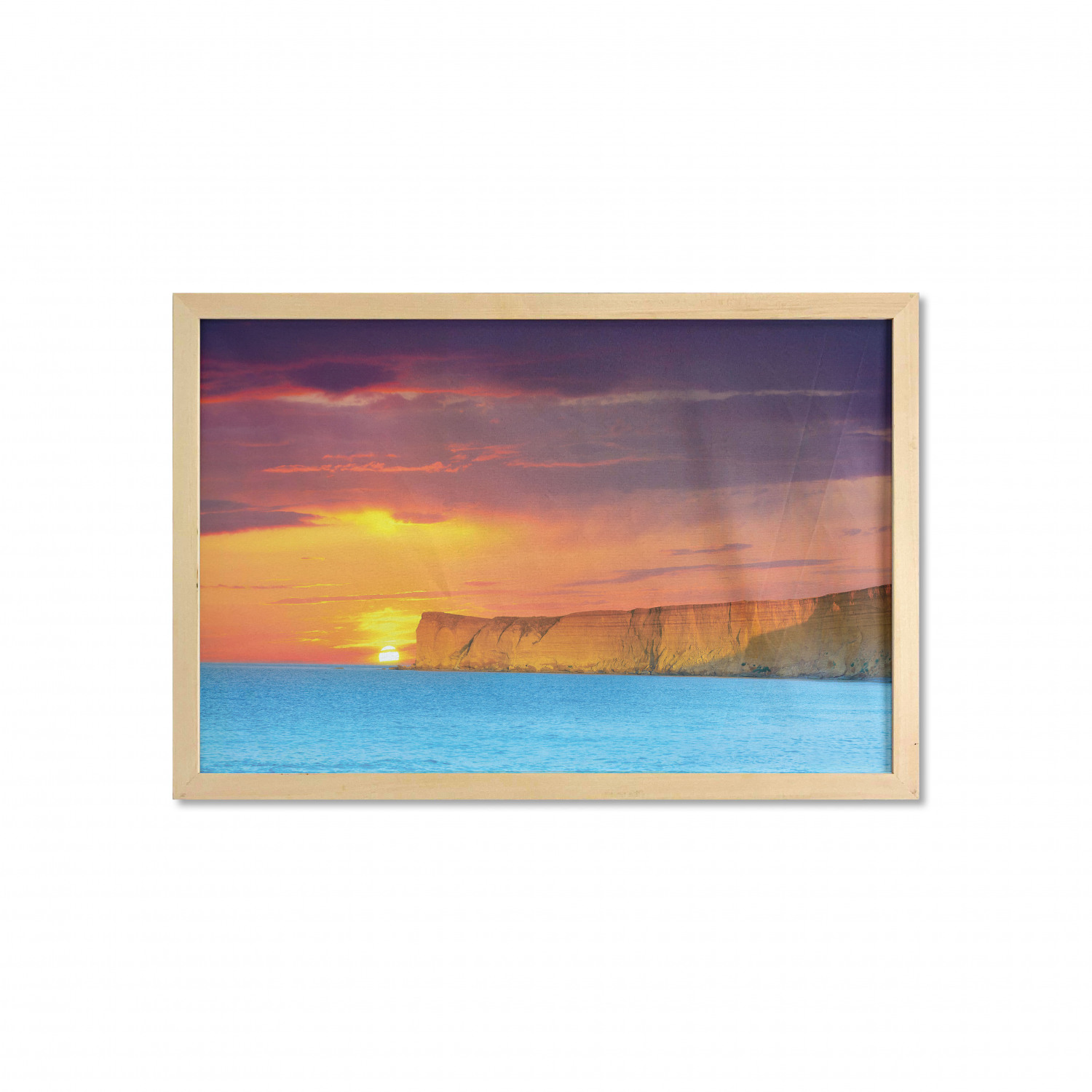 Ambesonne Summer Theme Wall Art with Wide Frame for Bathrooms Living Room - Picture 88 of 117