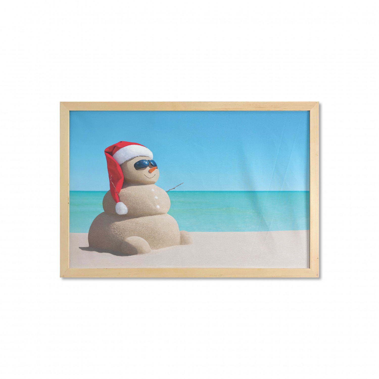 Ambesonne Summer Theme Wall Art with Wide Frame for Bathrooms Living Room - Picture 82 of 117