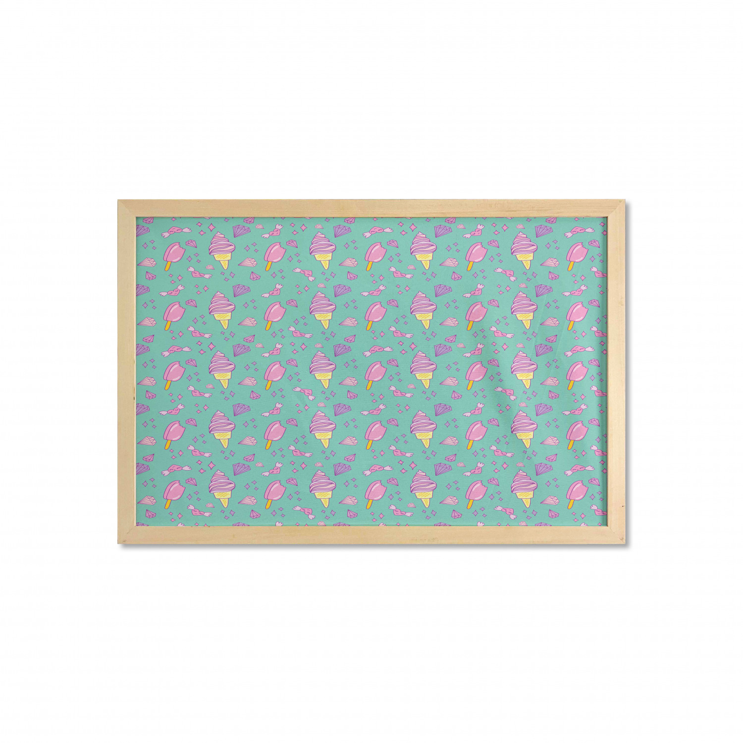 Ambesonne Summer Theme Wall Art with Wide Frame for Bathrooms Living Room - Picture 52 of 117