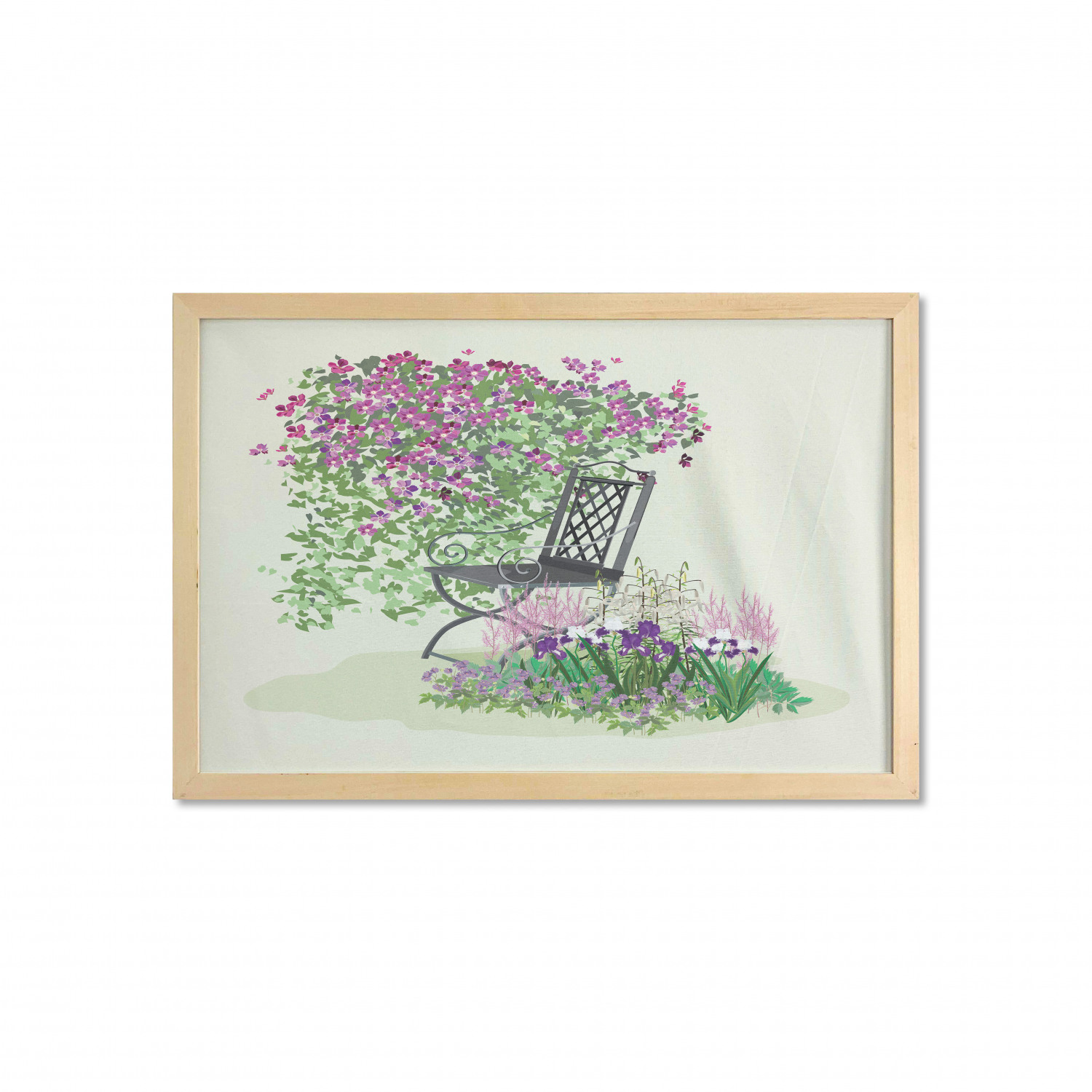 Ambesonne Summer Theme Wall Art with Wide Frame for Bathrooms Living Room - Picture 38 of 117