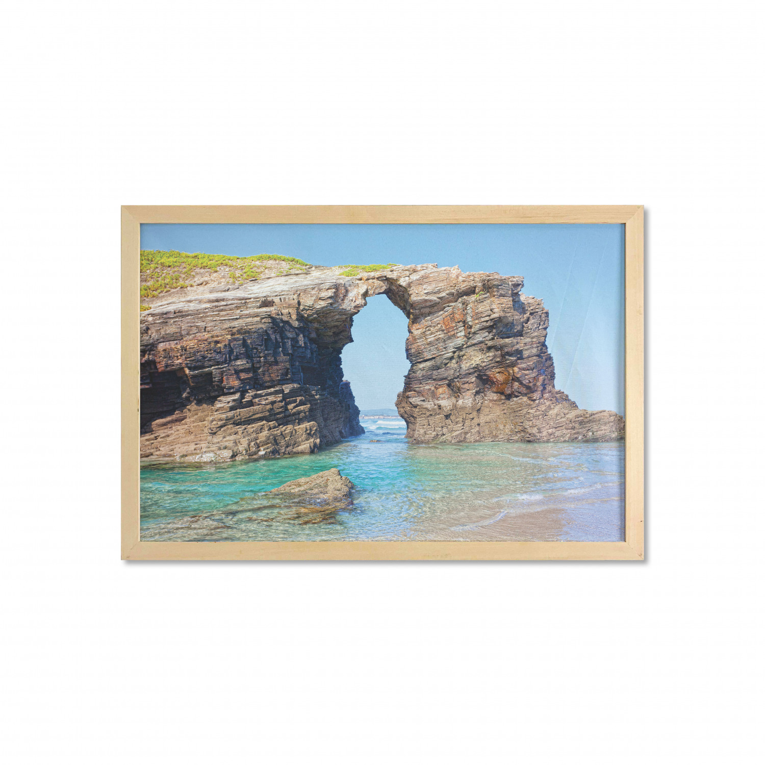 Ambesonne Summer Theme Wall Art with Wide Frame for Bathrooms Living Room - Picture 92 of 117