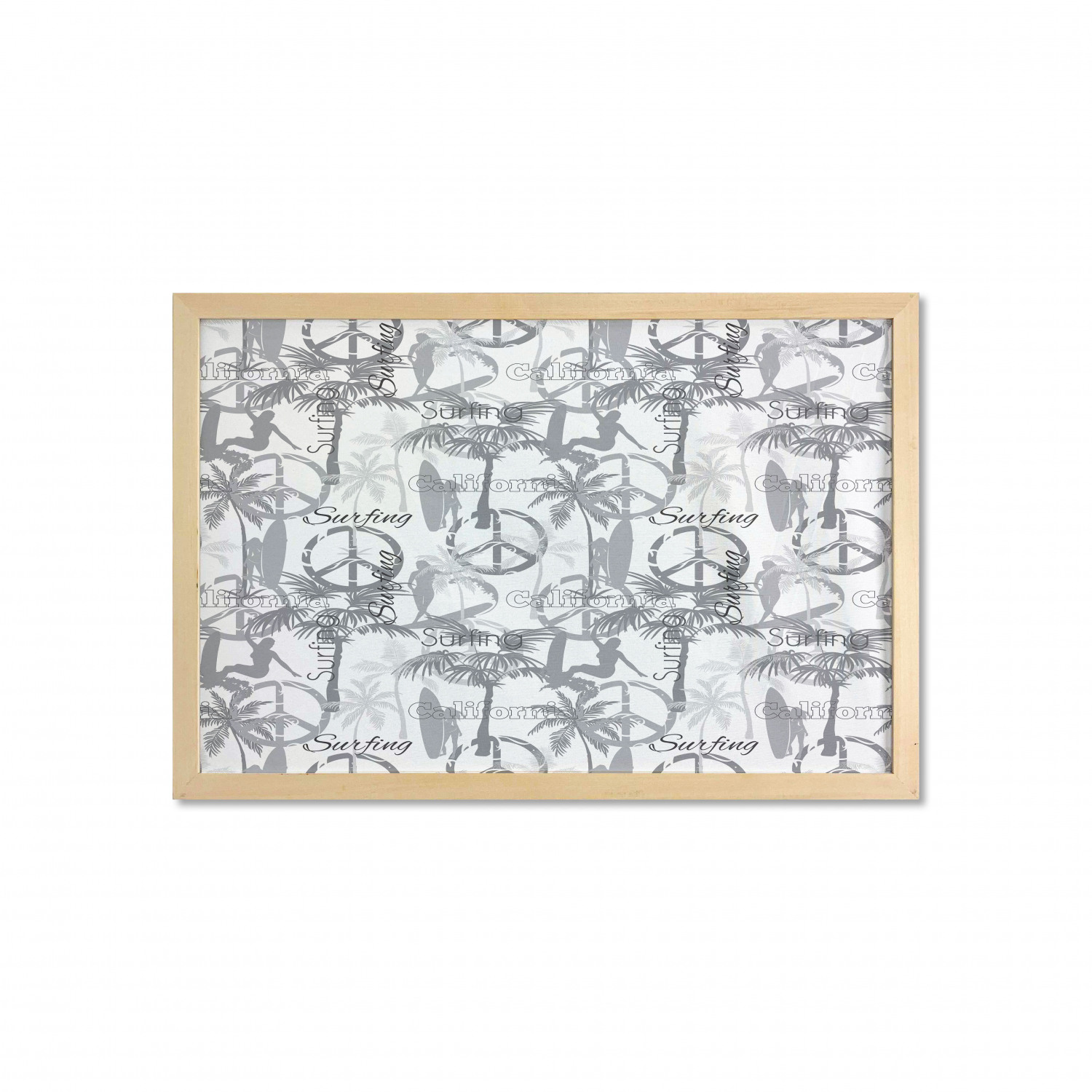 Ambesonne Summer Theme Wall Art with Wide Frame for Bathrooms Living Room - Picture 100 of 117