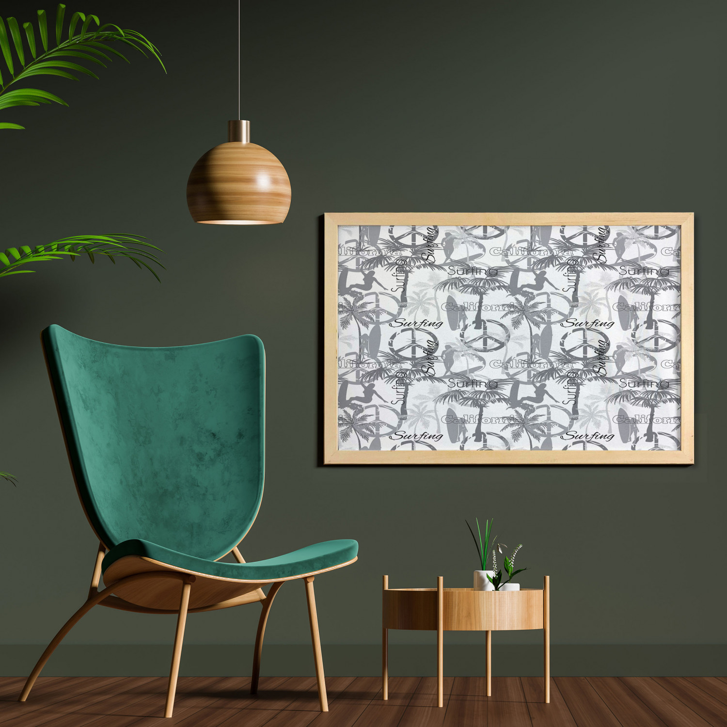 Ambesonne Summer Theme Wall Art with Wide Frame for Bathrooms Living Room - Picture 101 of 117