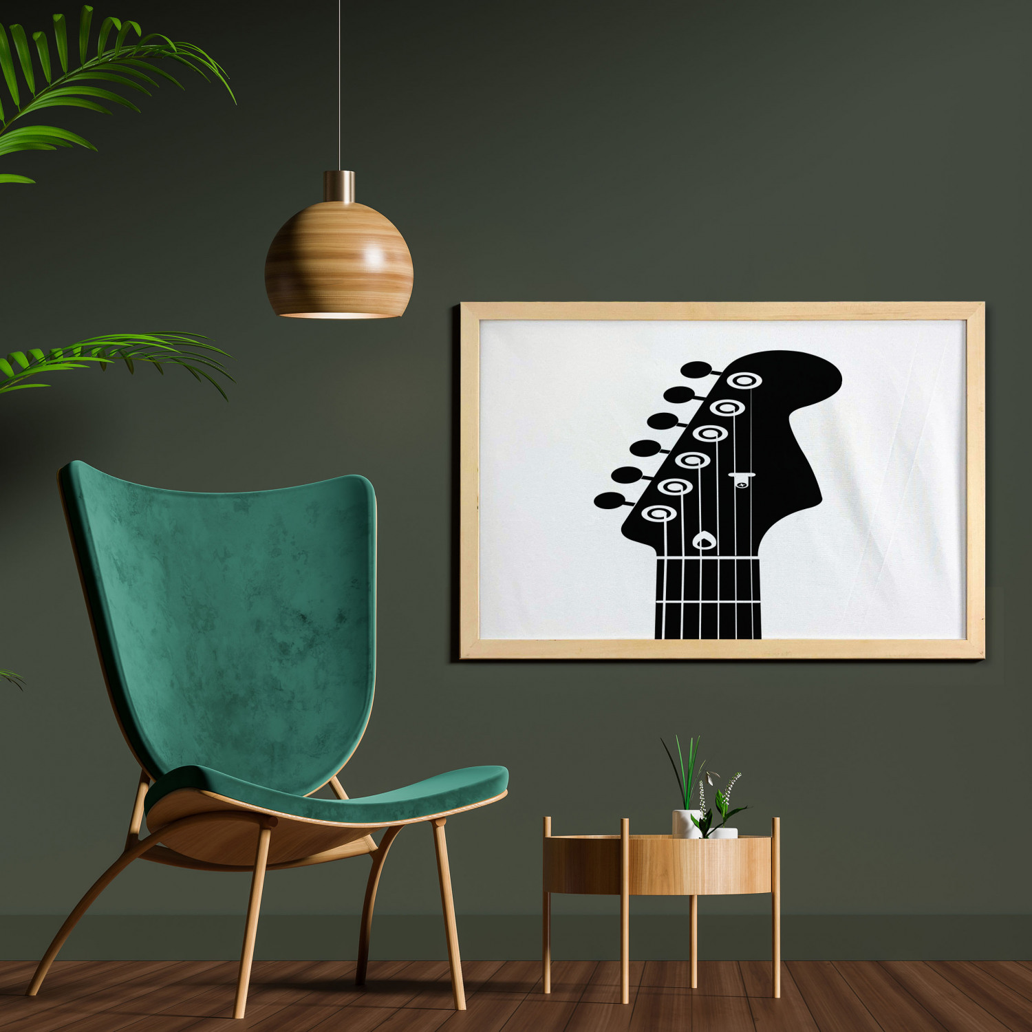 Ambesonne Guitar Wall Art with Wide Frame for Bathrooms Living Room - Picture 71 of 123