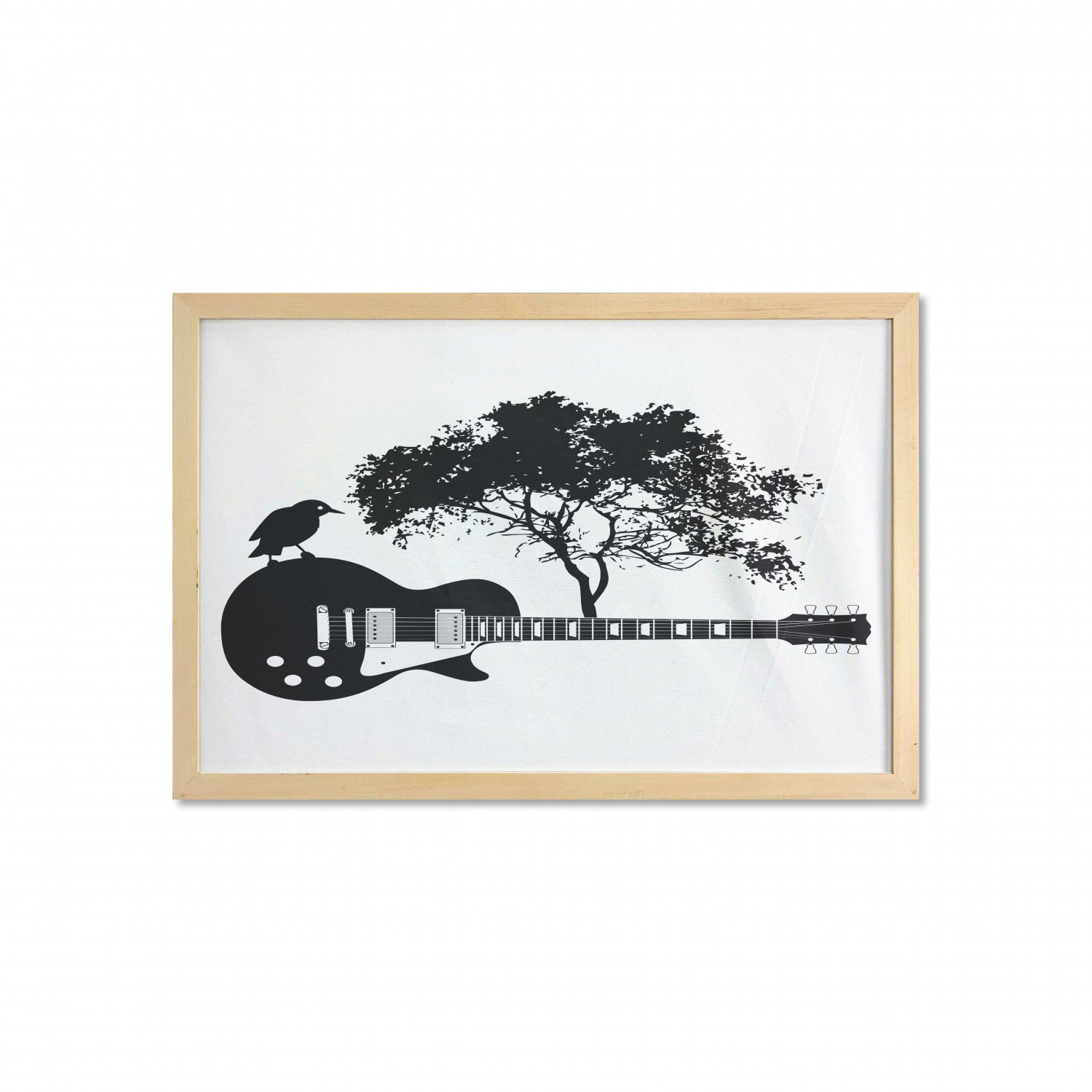 Ambesonne Guitar Wall Art with Wide Frame for Bathrooms Living Room - Picture 18 of 123