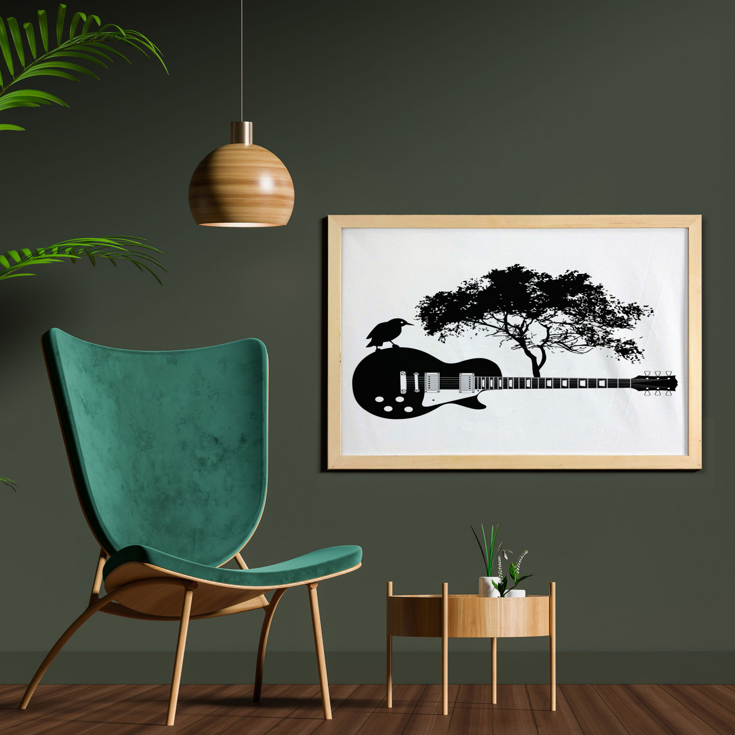 Ambesonne Guitar Wall Art with Wide Frame for Bathrooms Living Room - Picture 19 of 123