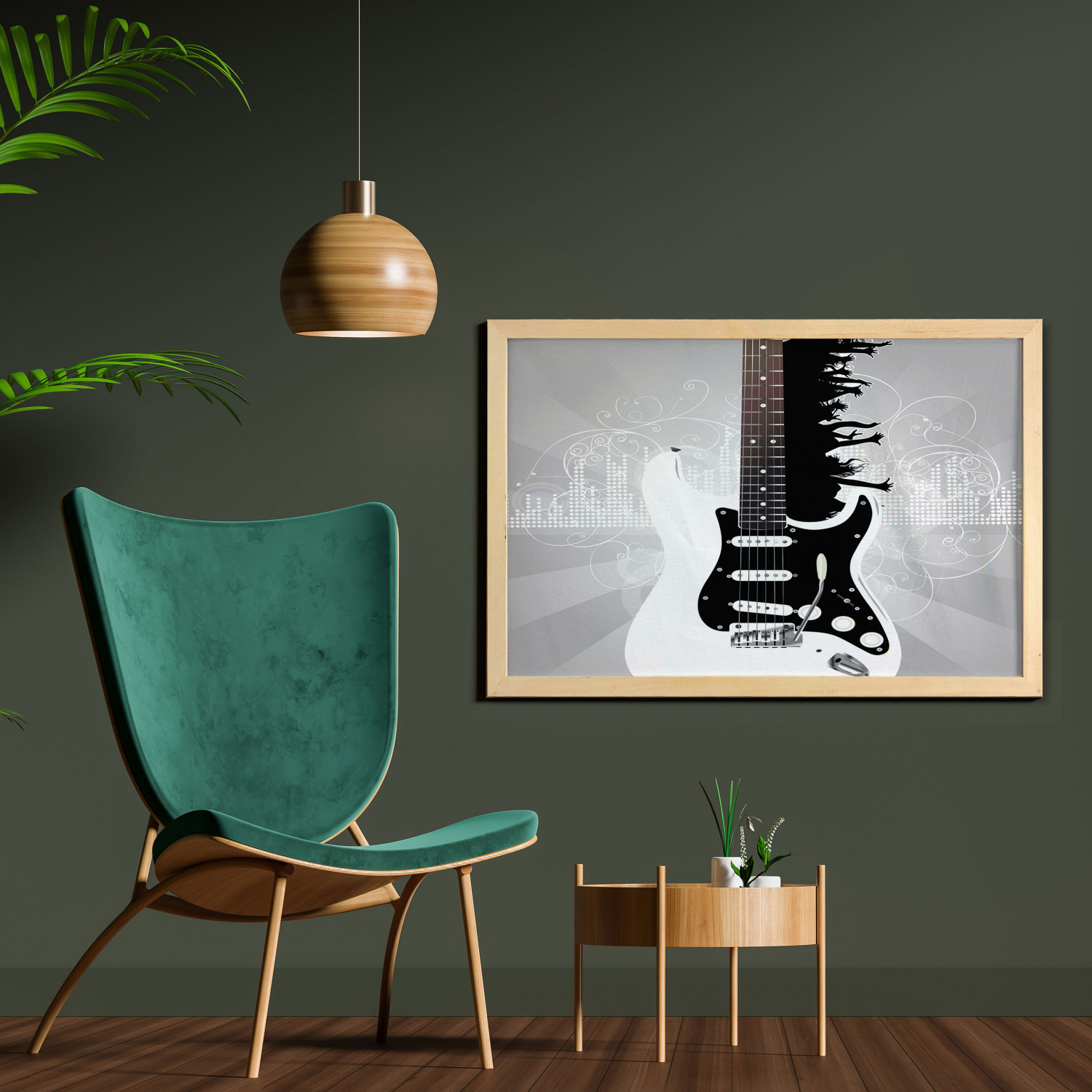 Ambesonne Guitar Wall Art with Wide Frame for Bathrooms Living Room - Picture 33 of 123